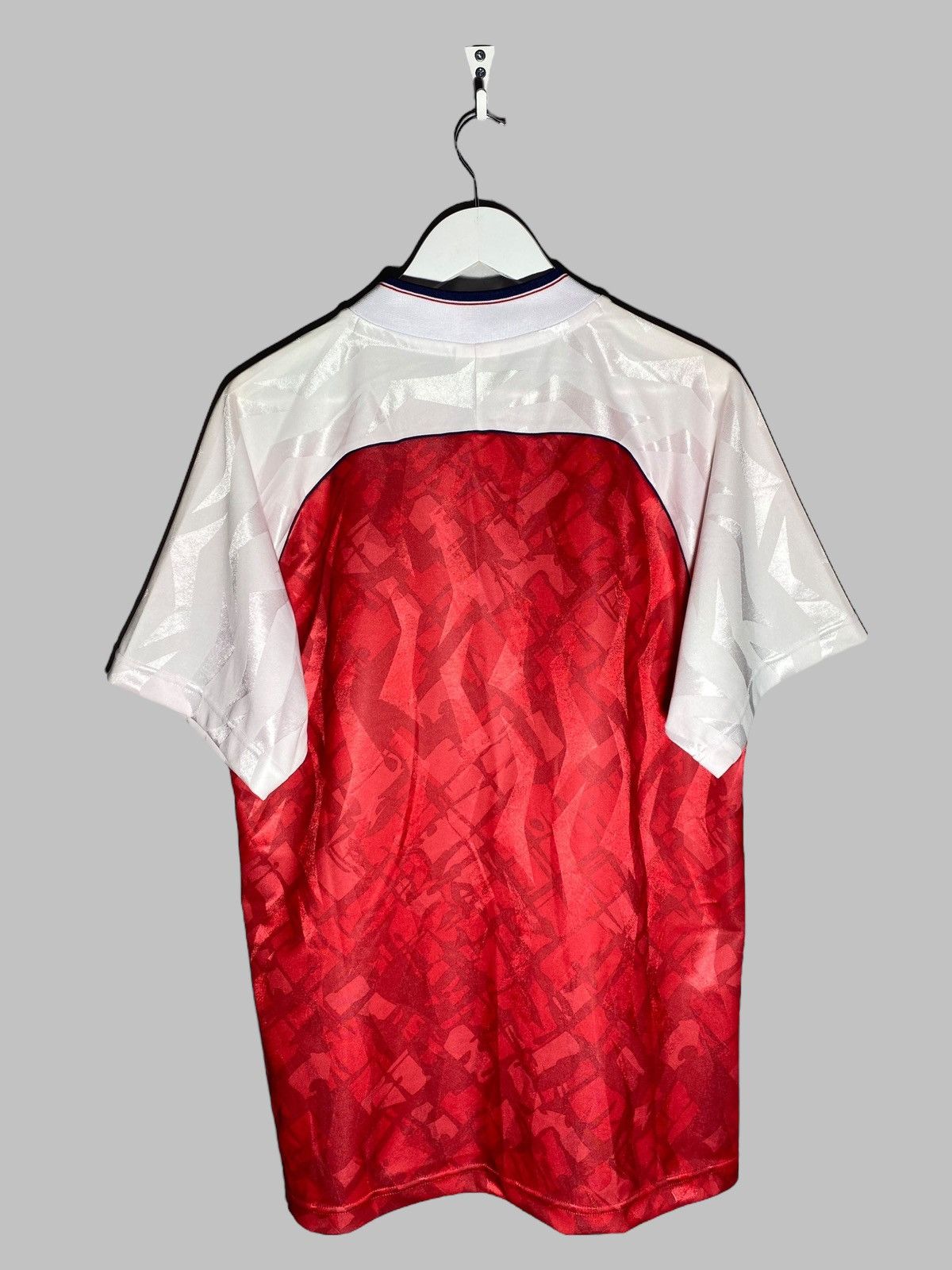 Other Vintage Arsenal London JVC Score Draw Jersey Football Shirt Size US L / EU 52-54 / 3 - 2 Thumbnail