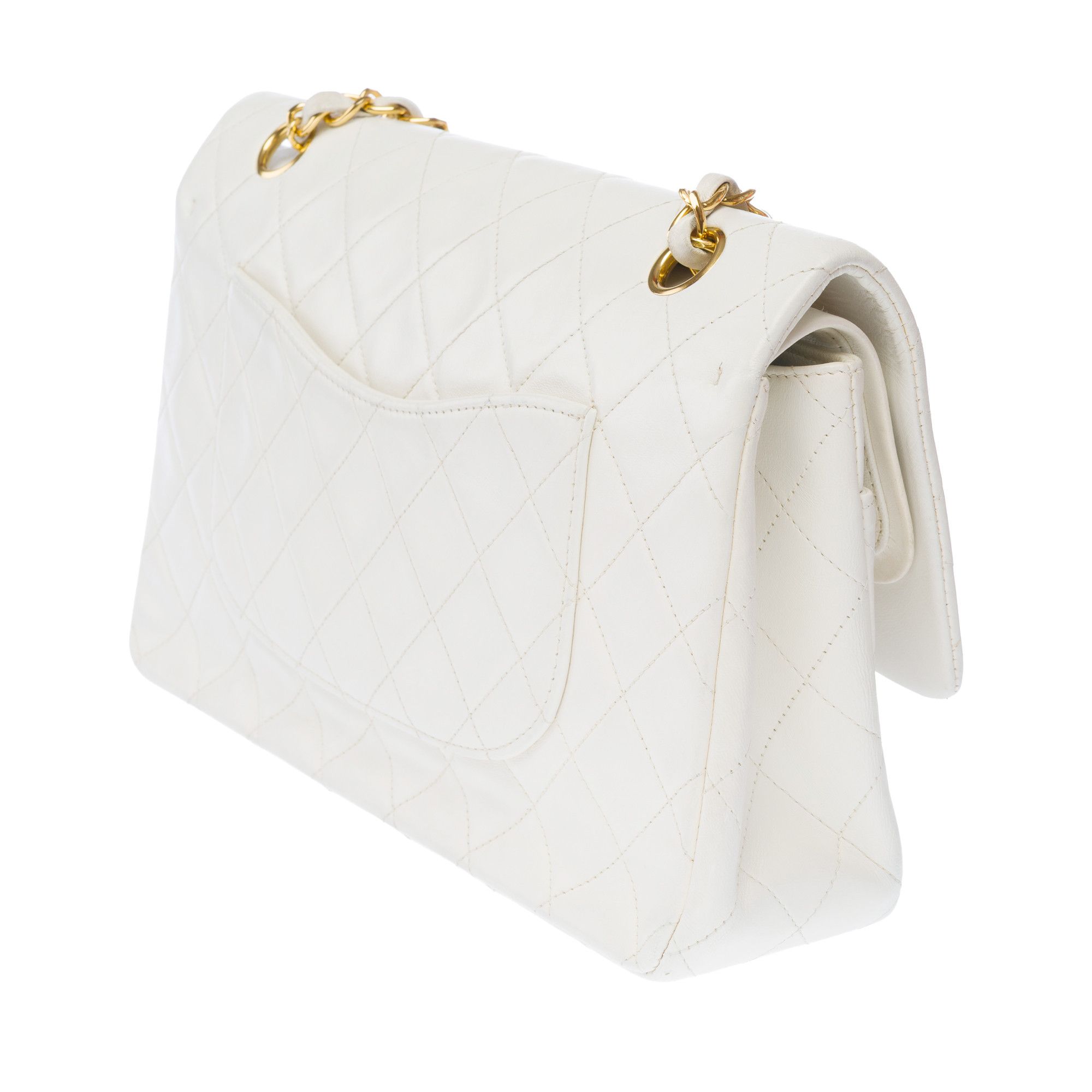 Chanel Chanel Timeless Classique in White Leather Size ONE SIZE - 5 Thumbnail
