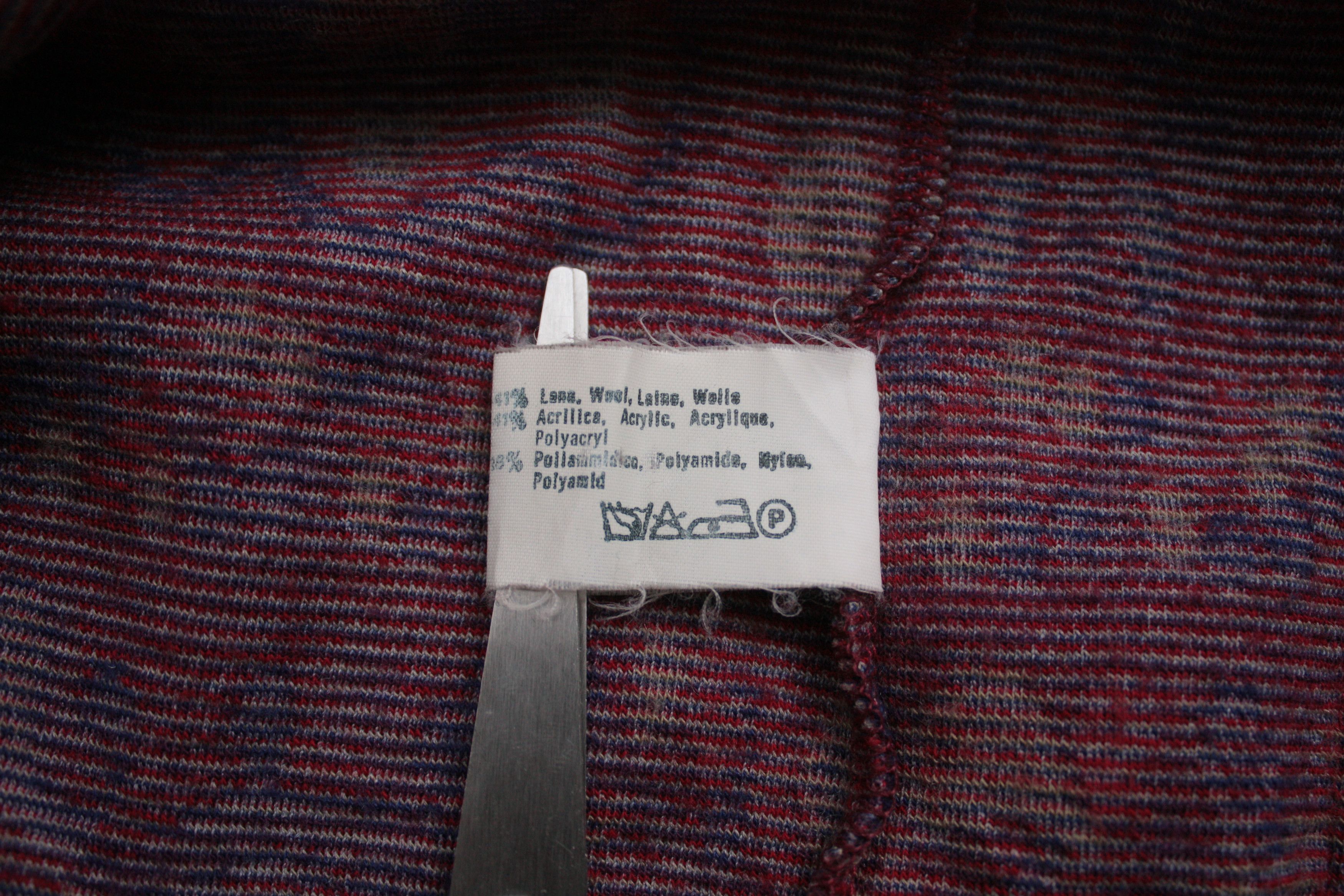Missoni Missoni Sport Wool Blend Burgundy Vest Medium Size US M / EU 48-50 / 2 - 6 Thumbnail