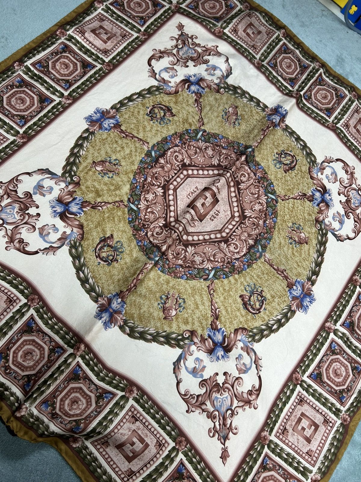 Fendi Vintage Fendi Silk Scarf Size ONE SIZE - 8 Thumbnail