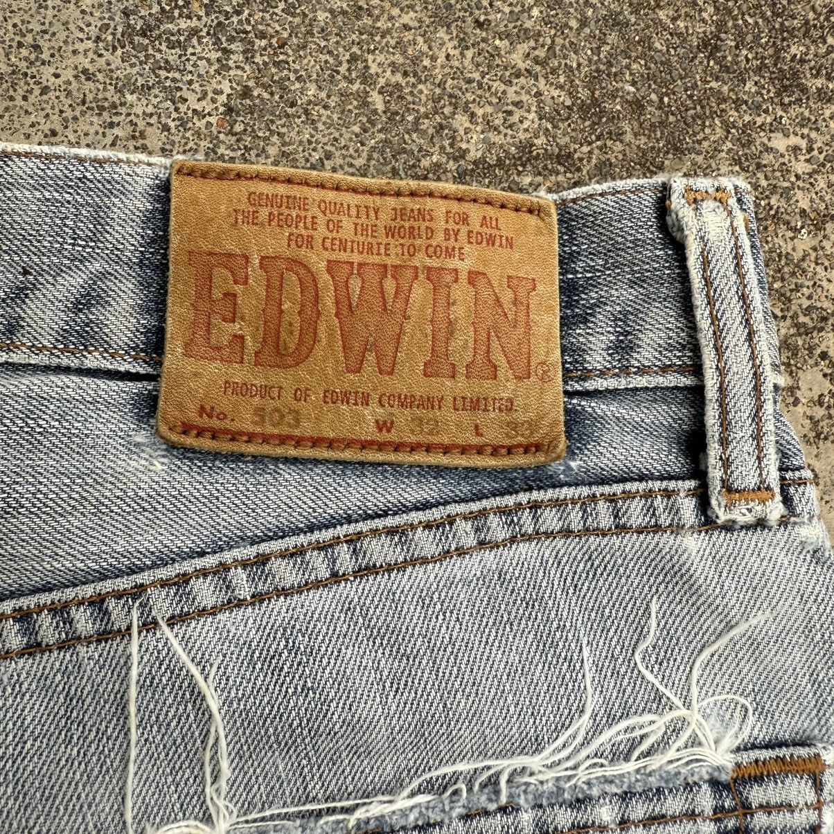 Edwin × Vintage VINTAGE EDWIN FADED RIPPEP JEAN DENIM PANTS Size US 32 / EU 48 - 13 Thumbnail