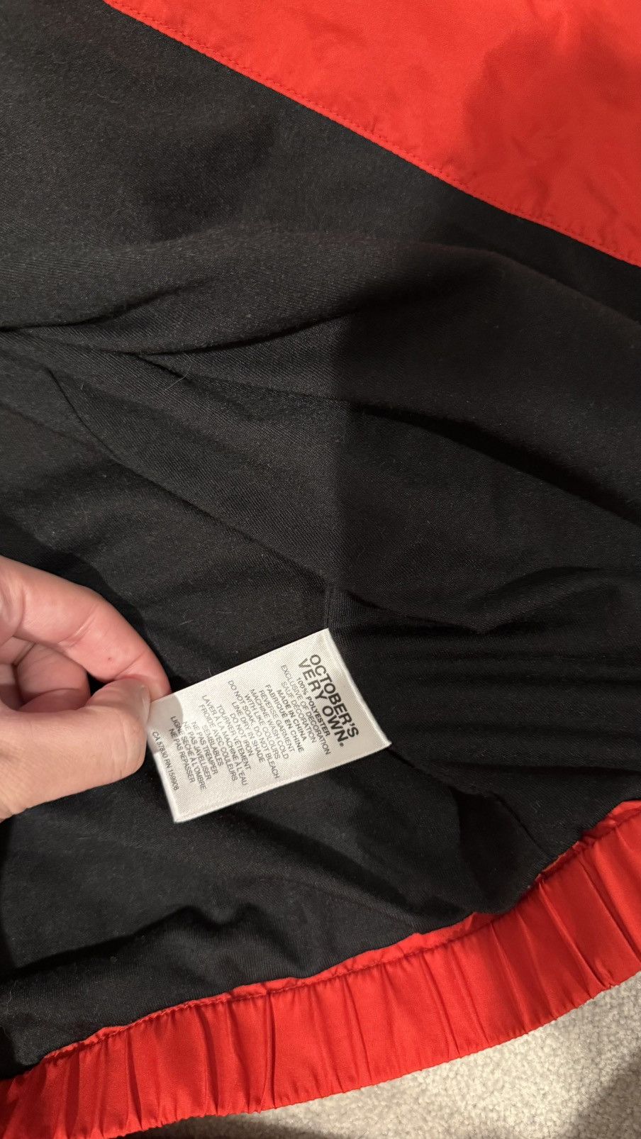 October's Very Own OVO Red Windbreaker Jacket Size US XL / EU 56 / 4 - 7 Thumbnail