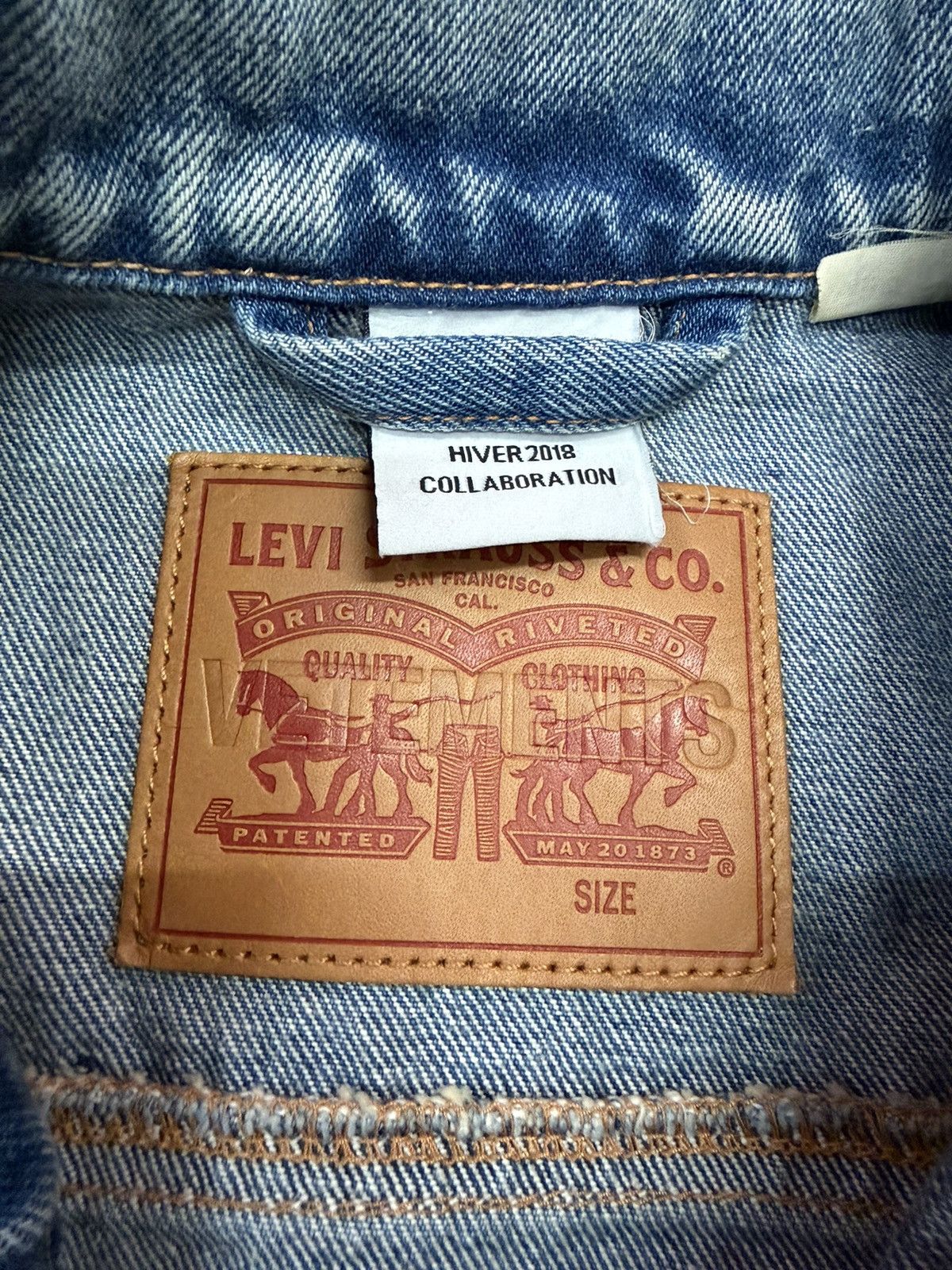 Levi's × Vetements VETEMENTS 18” PATCH WORK LEVIS JACKET Size US L / EU 52-54 / 3 - 8 Thumbnail