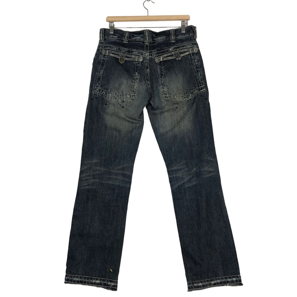 Japanese Brand 🔥DENIM JEANS BIKER WEAR ON BOARD JAPAN ISSEY MIYAKE Size US 34 / EU 50 - 8 Thumbnail