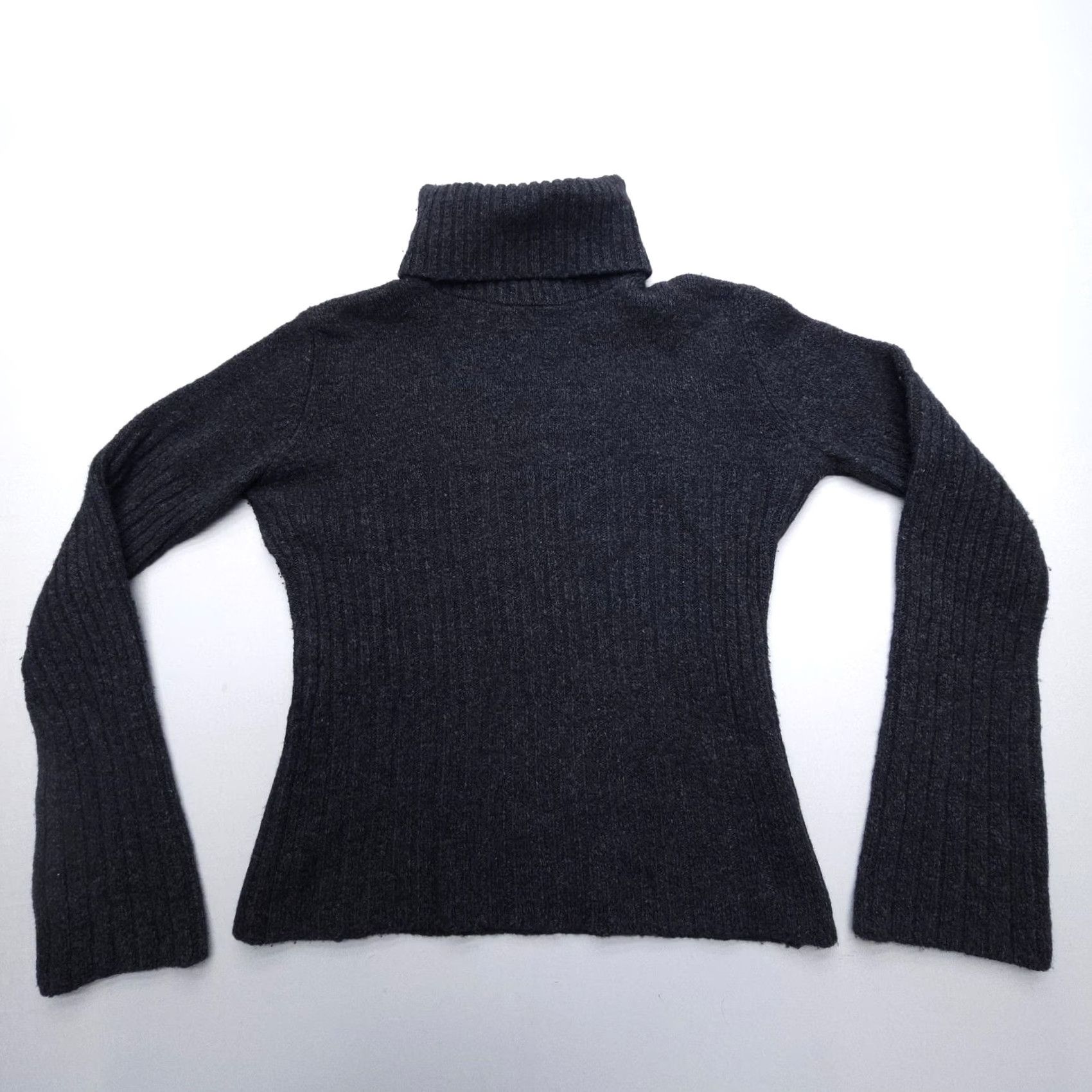 Vintage Post Card Wool Cashmere Blend Turtleneck Sweater Size Medium Luxury Italy Apres Women Short Sleeve? Size M / US 6-8 / IT 42-44 - 2 Thumbnail