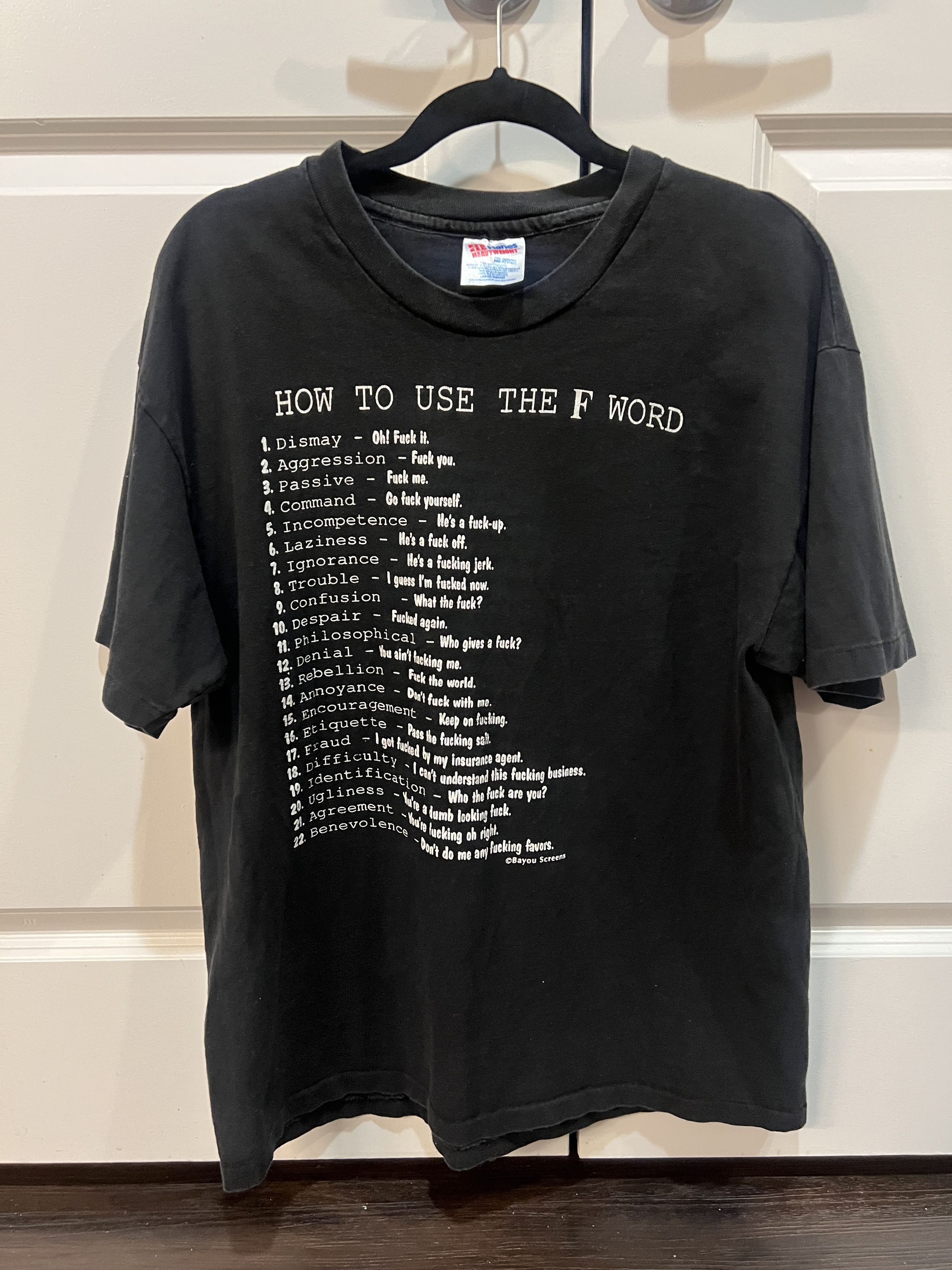 Vintage HOW TO USE THE F WORD VINTAGE TEE Size US M / EU 48-50 / 2 - 1 Thumbnail
