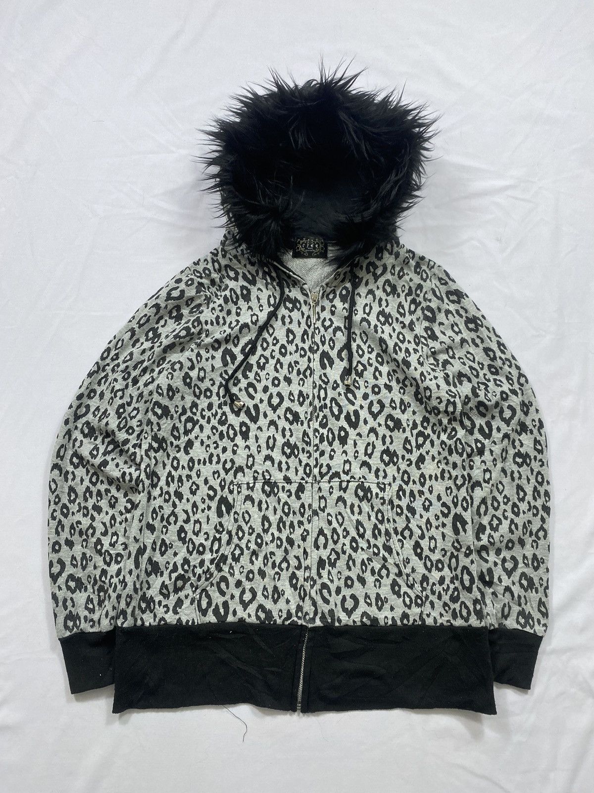 14th Addiction Japanese FJER Leopard Fur Zip Hoodie Lgb Ifsix Style Size US M / EU 48-50 / 2 - 1 Thumbnail