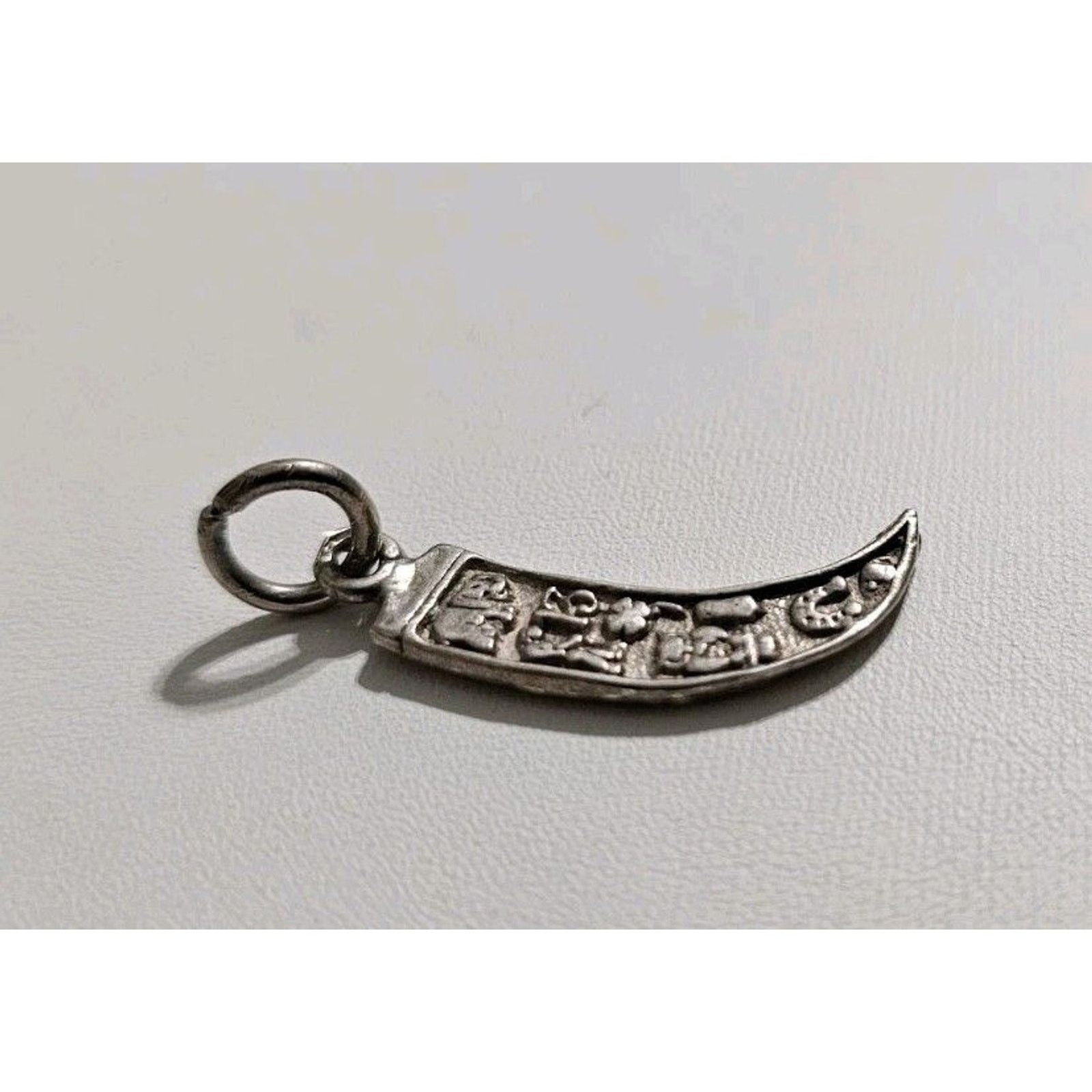 Other Italian Horn Good Luck Charm Pendant Silver 925 Size ONE SIZE - 3 Thumbnail