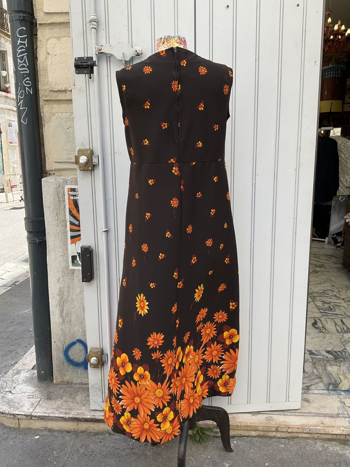 Vintage Authentic 70's vintage maxi dress Size L / US 10 / IT 46 - 3 Thumbnail