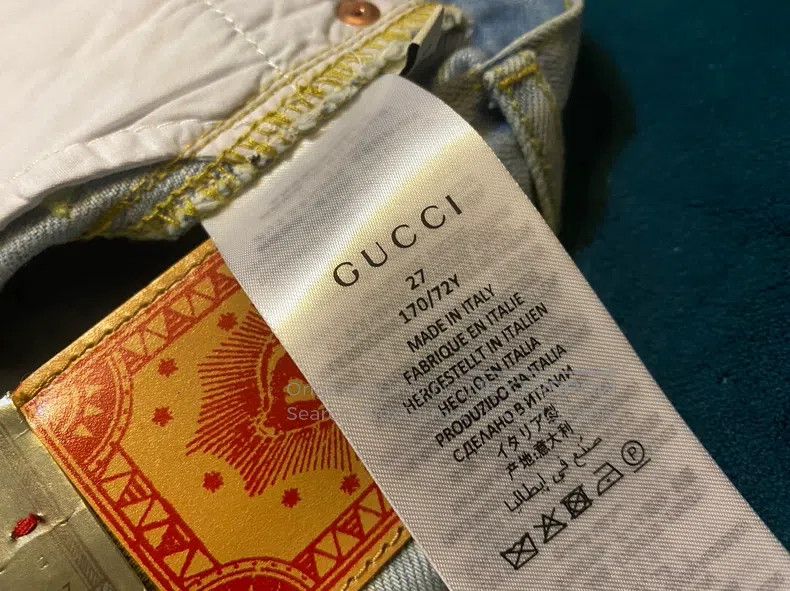 Gucci Gucci Vintage high-waisted gold thread heavy industry embr Size 27" / US 4 / IT 40 - 9 Thumbnail
