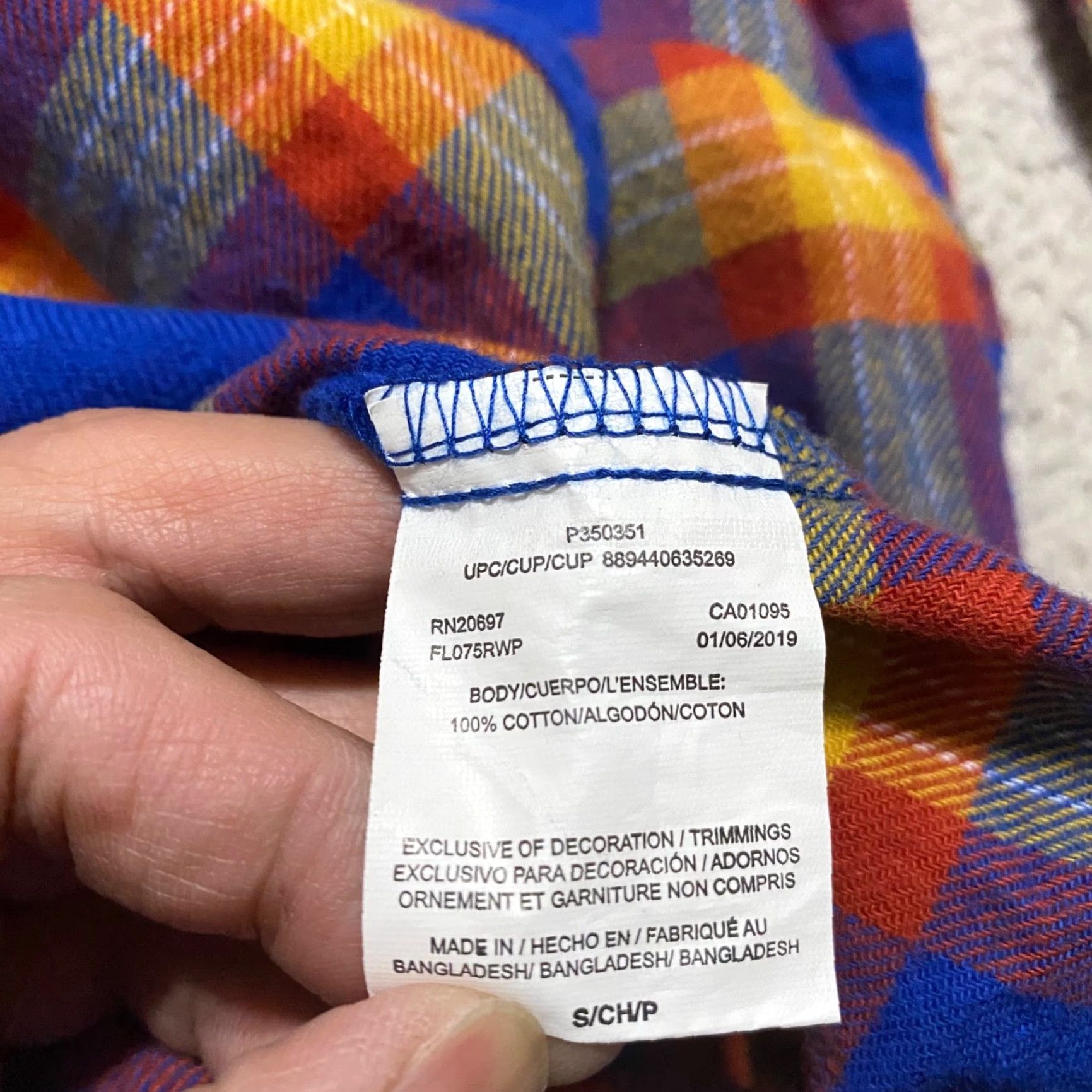 Dickies Dickies Womens Shirt Small Multicolor Plaid Check Flannel Button Up Long Sleeve Casual Workwear Size S / US 4 / IT 40 - 7 Thumbnail