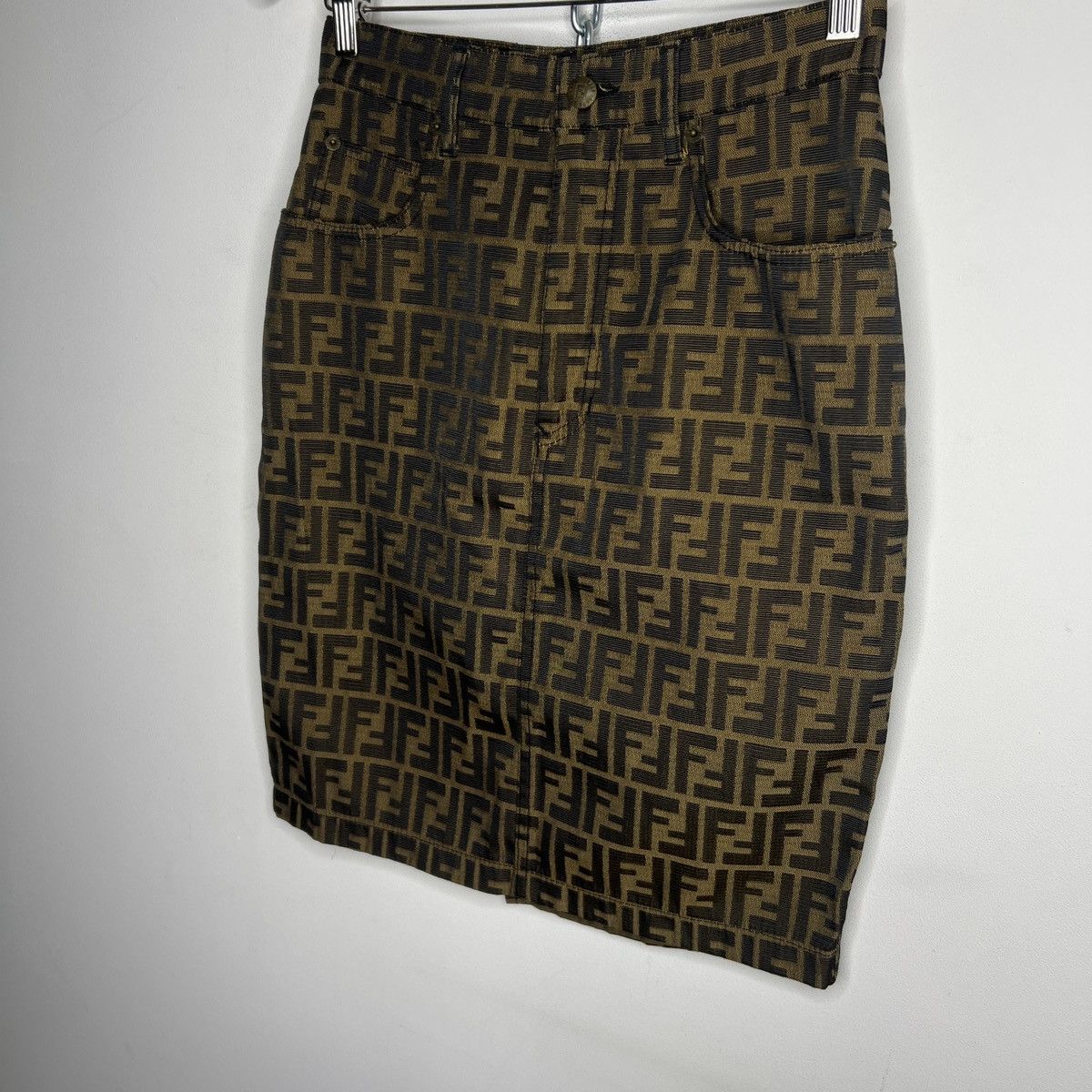 Fendi Fendi Mini Skirt Vintage Zucca Monogram Size 27" / US 4 / IT 40 - 2 Thumbnail
