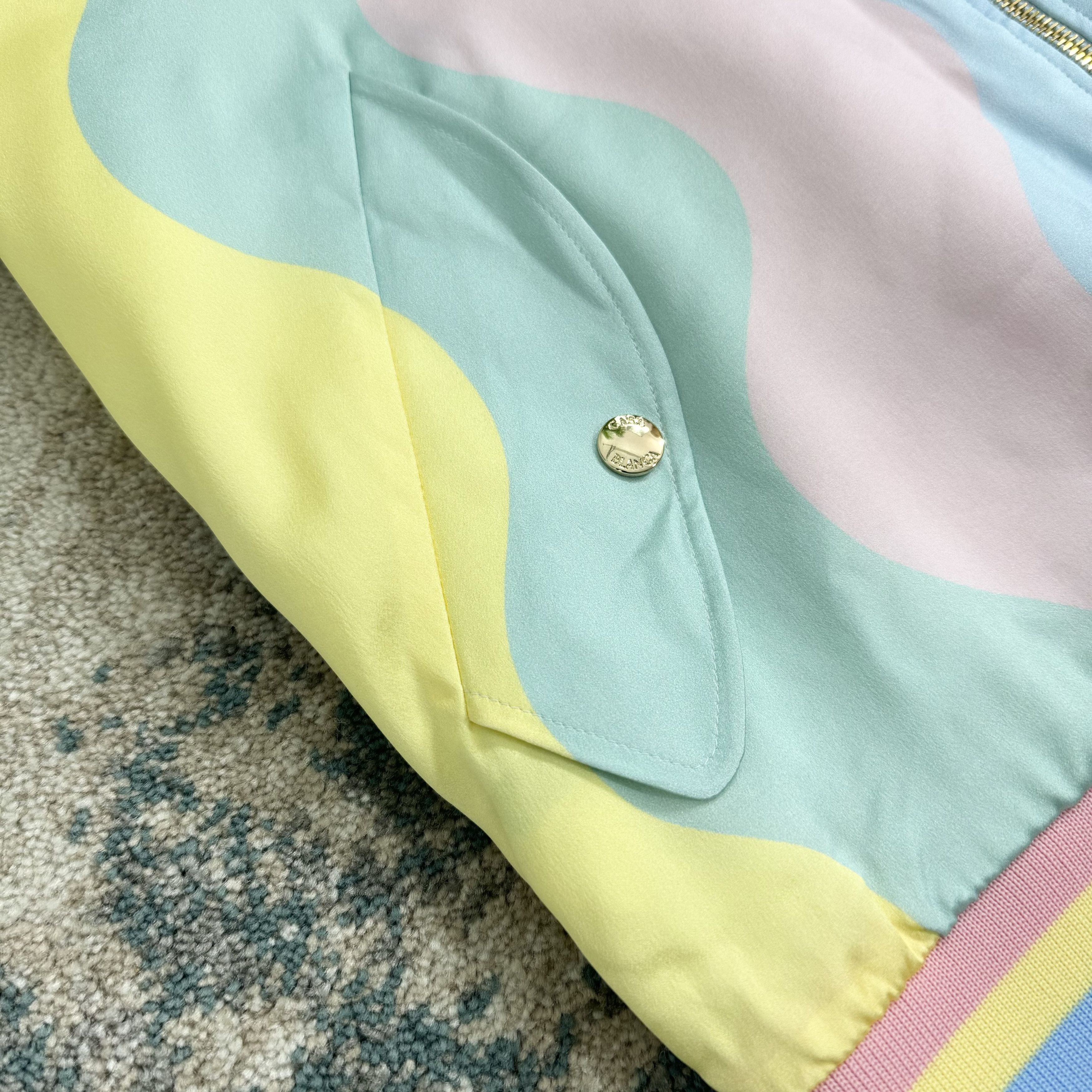 Casablanca Casablanca Shell Wave Bomber Jacket In Multi RRP £1100 Size US S / EU 44-46 / 1 - 5 Thumbnail