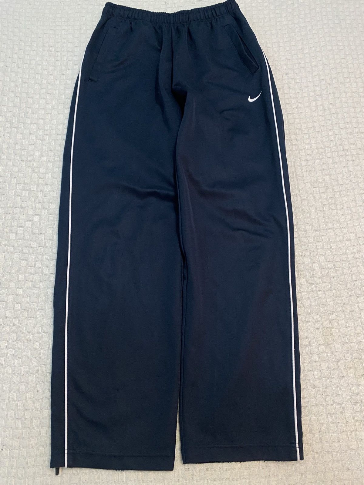 Carhartt Wip × Nike 💥 VINTAGE NIKE SUPER BAGGY 90S WIDE LEG TRACK PANTS Y2K Size US 30 / EU 46 - 1 Thumbnail