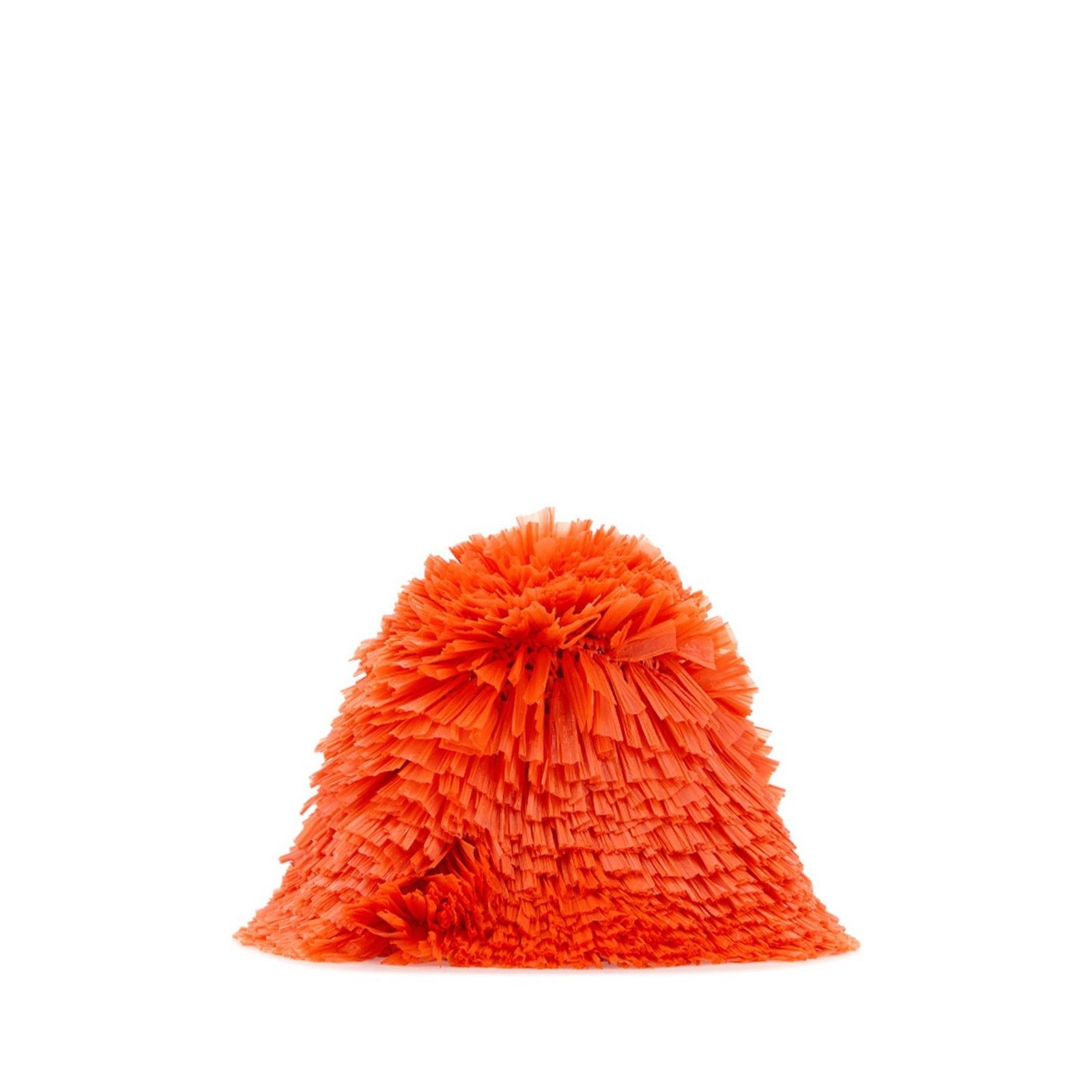 Prada PRADA Orange Embellished Raffia Bucket Hat New & Authentic ( Size ONE SIZE - 1 Thumbnail