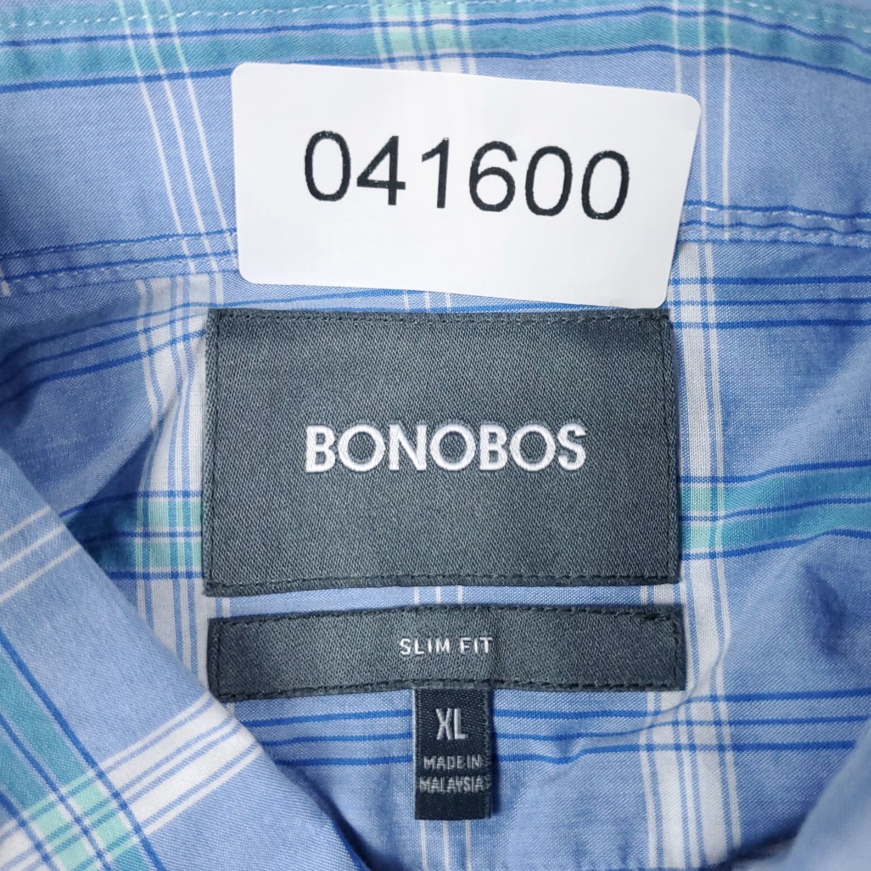 Bonobos Bonobos Shirt Mens XL Blue Plaid Button-Up Long Sleeve Casual Classic Popular Modern Preppy Workwear Size US XL / EU 56 / 4 - 6 Thumbnail