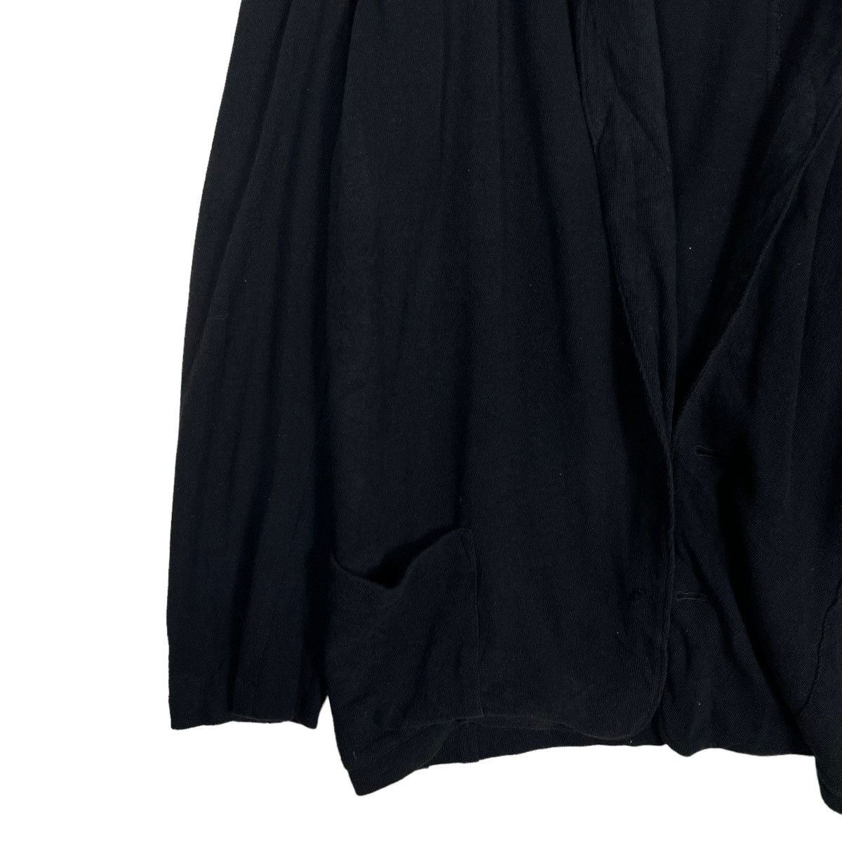 Yohji Yamamoto 🔥 80s Y's YOHJI YAMAMOTO COTTON BUTTON LESS CARDIGAN JACKET Size US M / EU 48-50 / 2 - 4 Thumbnail