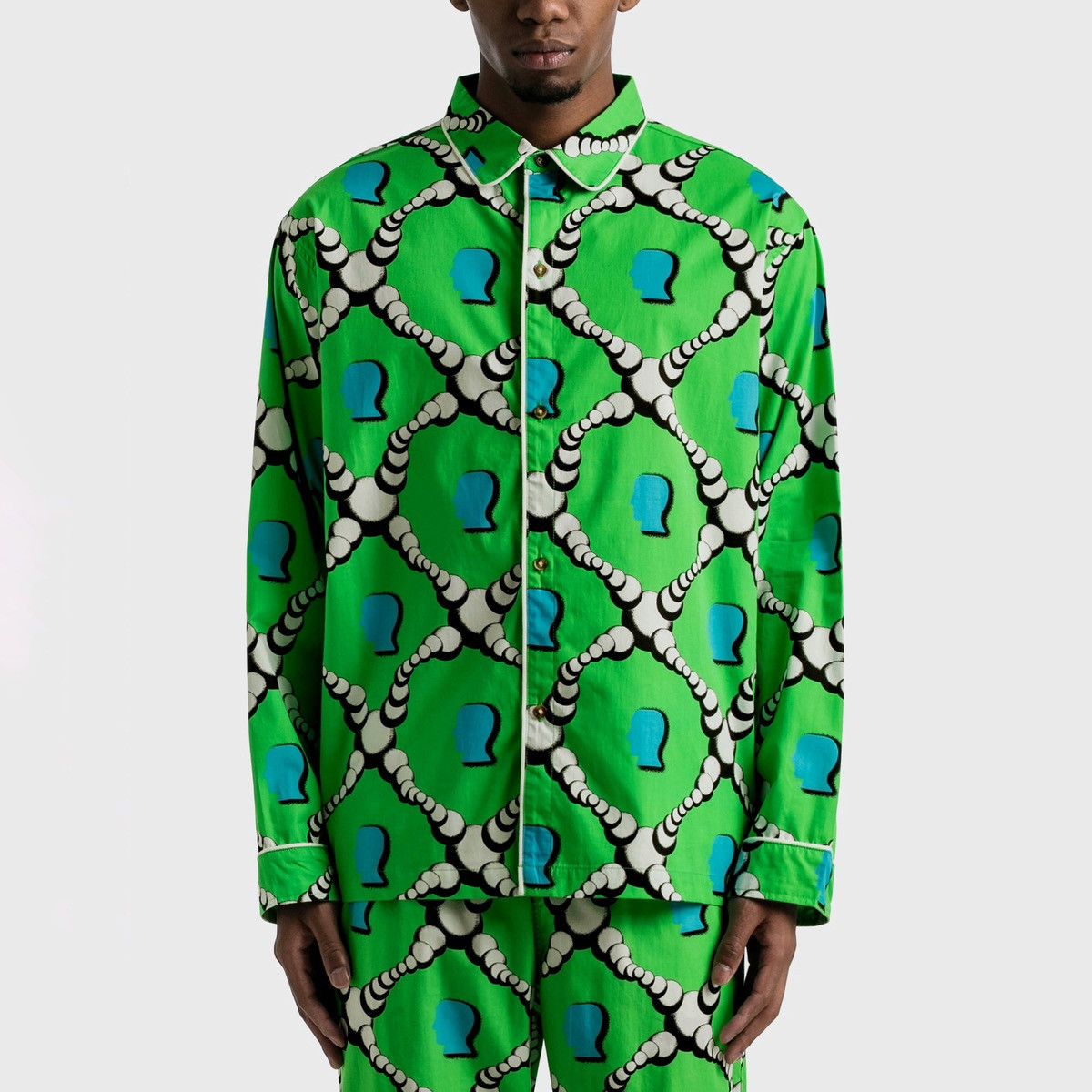 Brain Dead BRAIN DEAD Bubble Pajama Top Green Shirt Size US XL / EU 56 / 4 - 1 Thumbnail