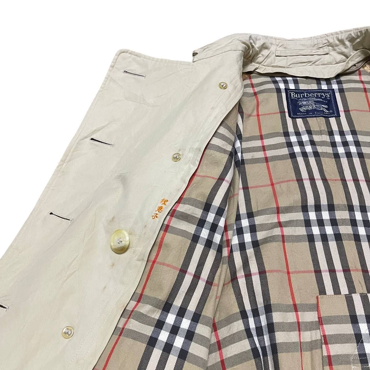 Burberry Vintage Burberry Nova Check Trench Coat England Made Size S / US 4 / IT 40 - 9 Thumbnail