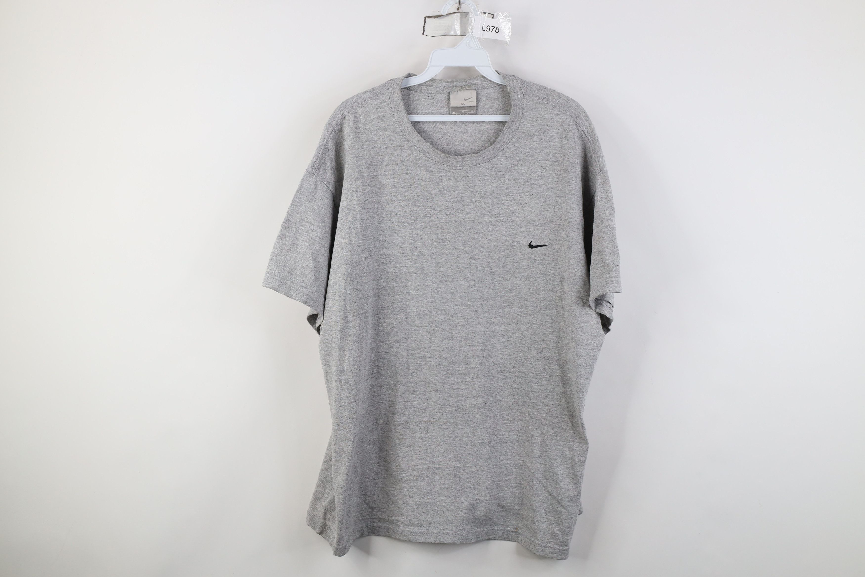 Nike Vintage Nike Swoosh Short Sleeve T-Shirt Heather Gray USA Size US XL / EU 56 / 4 - 1 Thumbnail