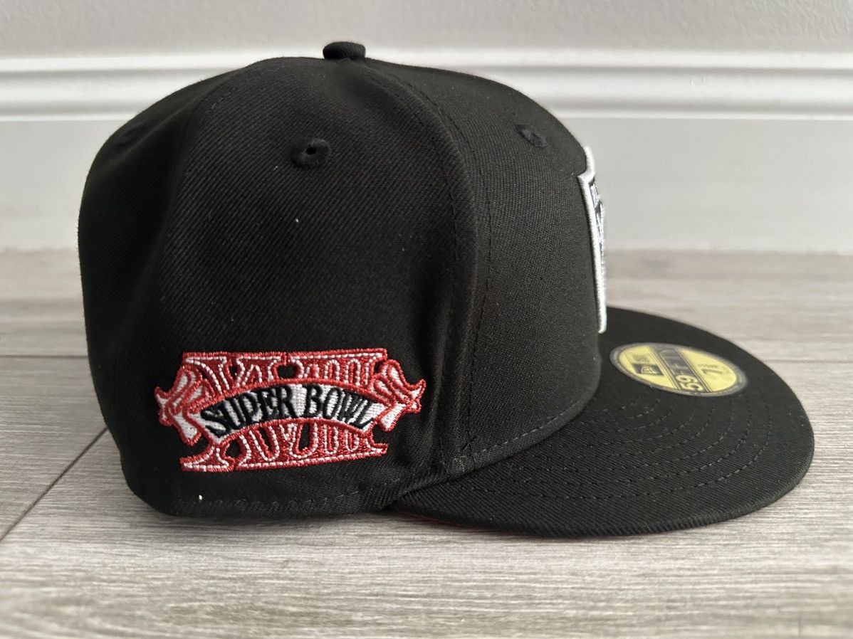 Hat Club × NFL × New Era Las Vegas Raiders Hat Club New Era Black Red Fitted Sz 7 3/8 Size ONE SIZE - 2 Thumbnail