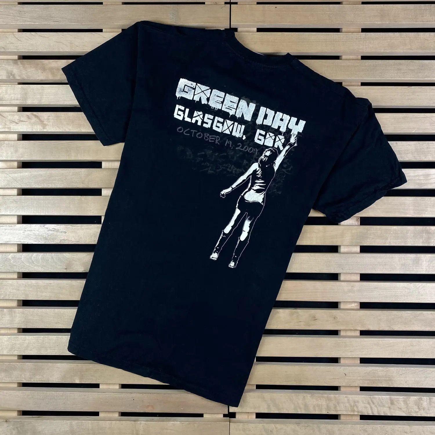 Band Tees Mens Vintage T Shirt Green Day Size L Size US L / EU 52-54 / 3 - 7 Thumbnail