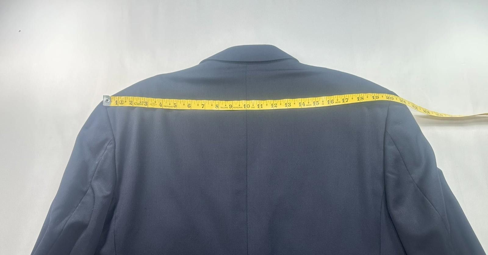 Joseph Abboud Joseph Abboud Single Breasted Wool Suit Jacket Blue 44R Size 44R - 4 Thumbnail