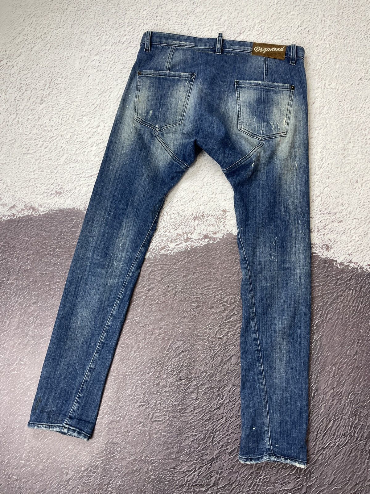 Dsquared2 Dsquared d2 vintage distressed denim jeans paint embroidery Size US 30 / EU 46 - 3 Thumbnail
