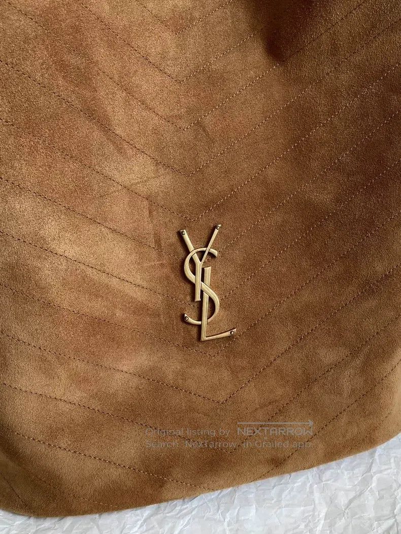 Yves Saint Laurent YSL Niki Suede Bucket Bag (Caramel Suede) Size ONE SIZE - 4 Thumbnail