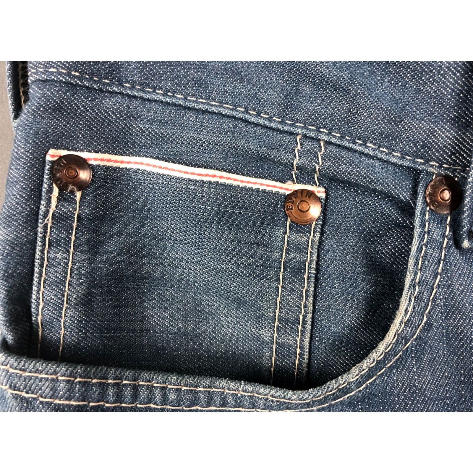 Edwin Edwin Jeans Men 32x34 Denim Cotton Blue Straight Regular Vintage No Size US 32 / EU 48 - 6 Thumbnail