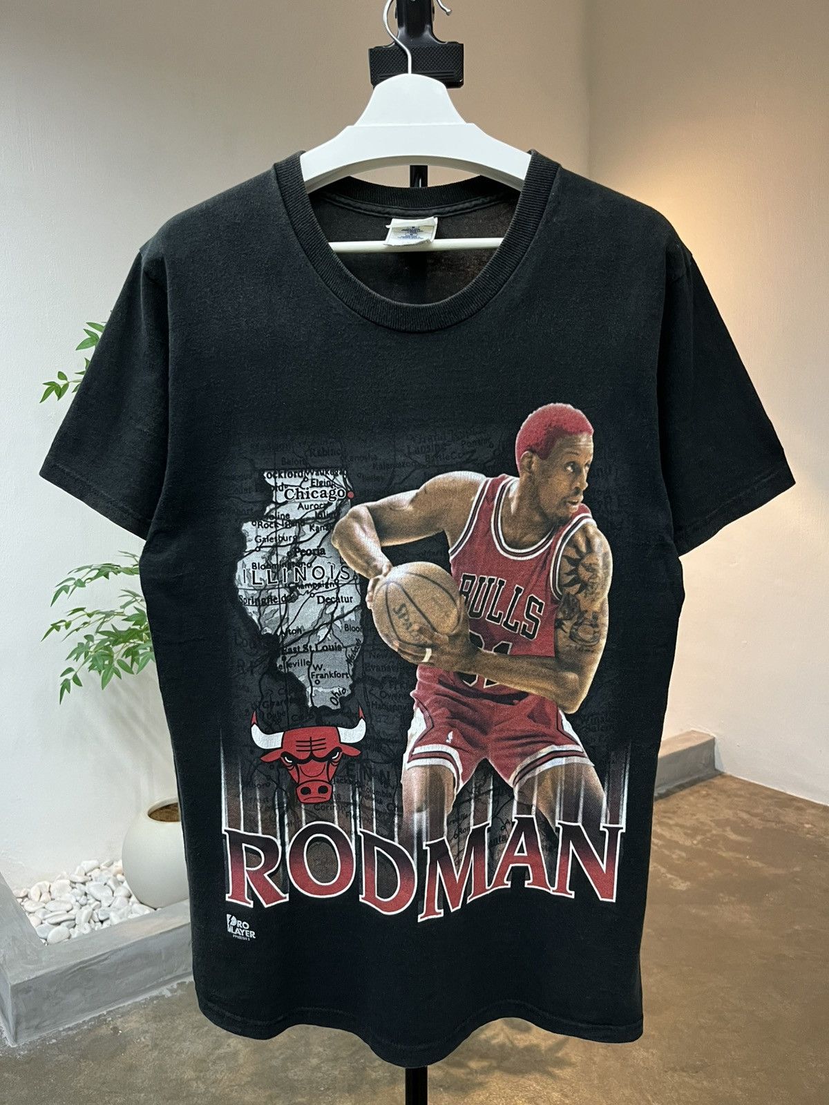 Pro Player Vintage 90s Dennis Rodman Chicago Bulls Pro Player Tee Size US M / EU 48-50 / 2 - 1 Thumbnail