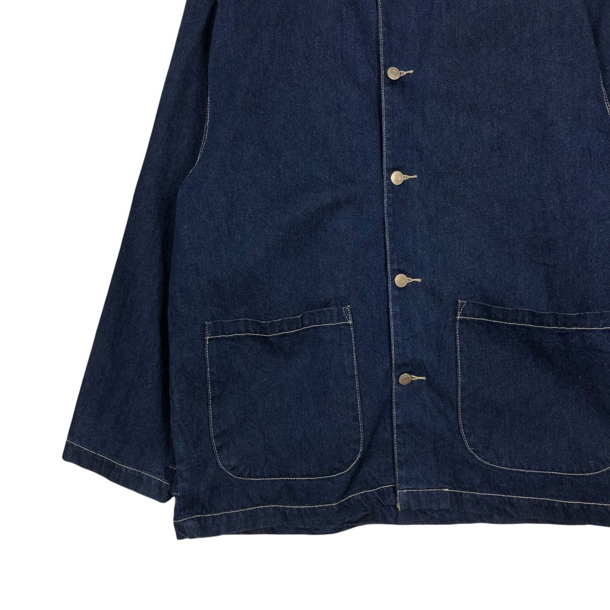 Japanese Brand 🔥VINTAGE DENIM CHORE JACKET HILL CROP POCKET ISSEY MIYAKE Size US M / EU 48-50 / 2 - 6 Thumbnail