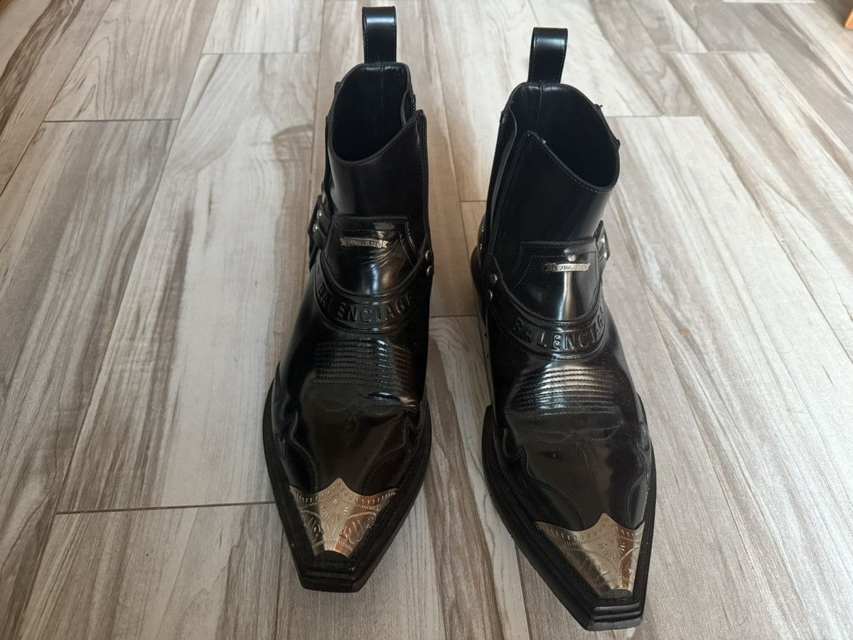 Balenciaga Santiag metal boots Size US 8 / EU 41 - 1 Thumbnail