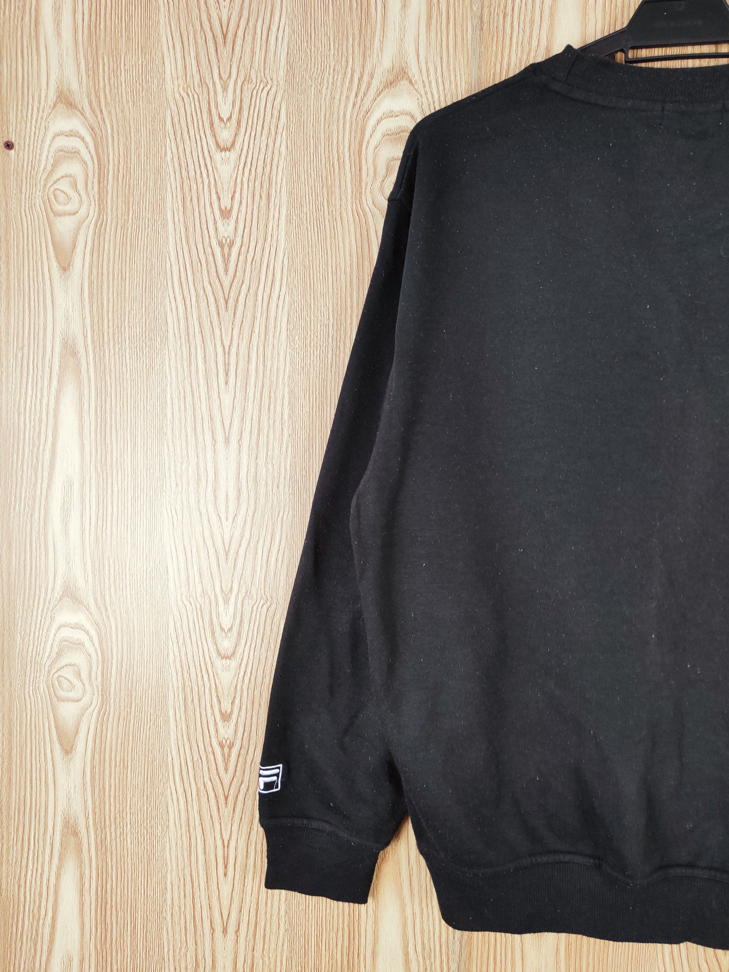 Fila × Japanese Brand × Vintage VINTAGE 💥 Fila Black Sweatshirts (SIMPLE PLAIN SWEATSHIRT) Size US L / EU 52-54 / 3 - 10 Thumbnail