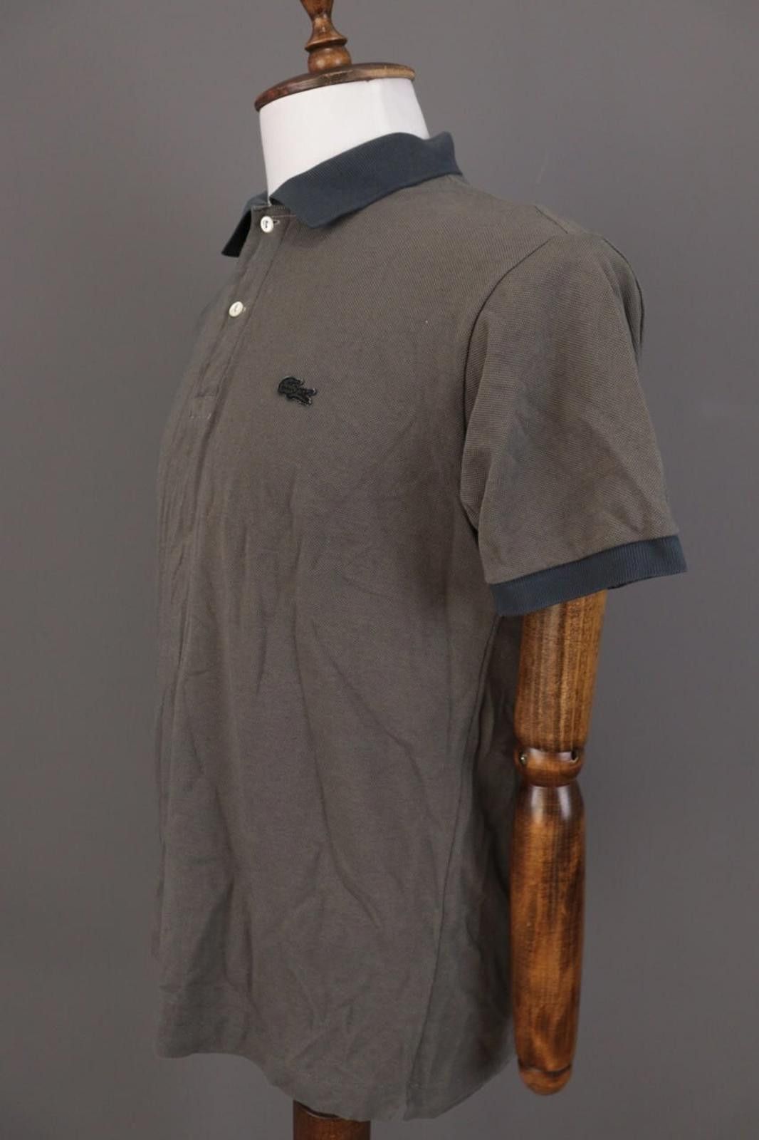 Lacoste Lacoste Classic Fit Gray Sleeve Polo Shirt Size 4 / M Size US M / EU 48-50 / 2 - 7 Thumbnail
