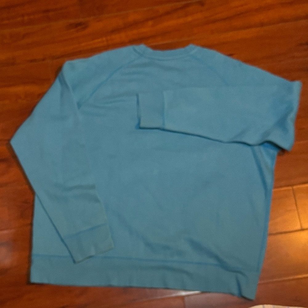 Nike Nike Big Logo Turquoise Vintage Rainbow Striped Swoosh Swea Size US XXL / EU 58 / 5 - 4 Thumbnail