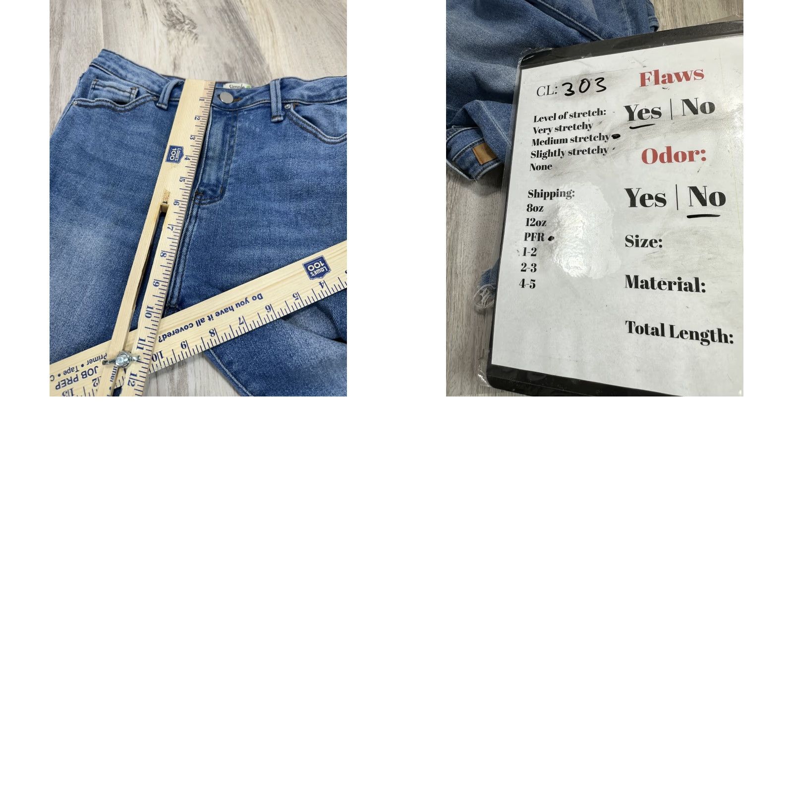 Vintage Womens Simple Society Jeans Ankle Blue Distressed Raw Edge Sz 11/30 Size 32" / US 10 / IT 46 - 9 Thumbnail