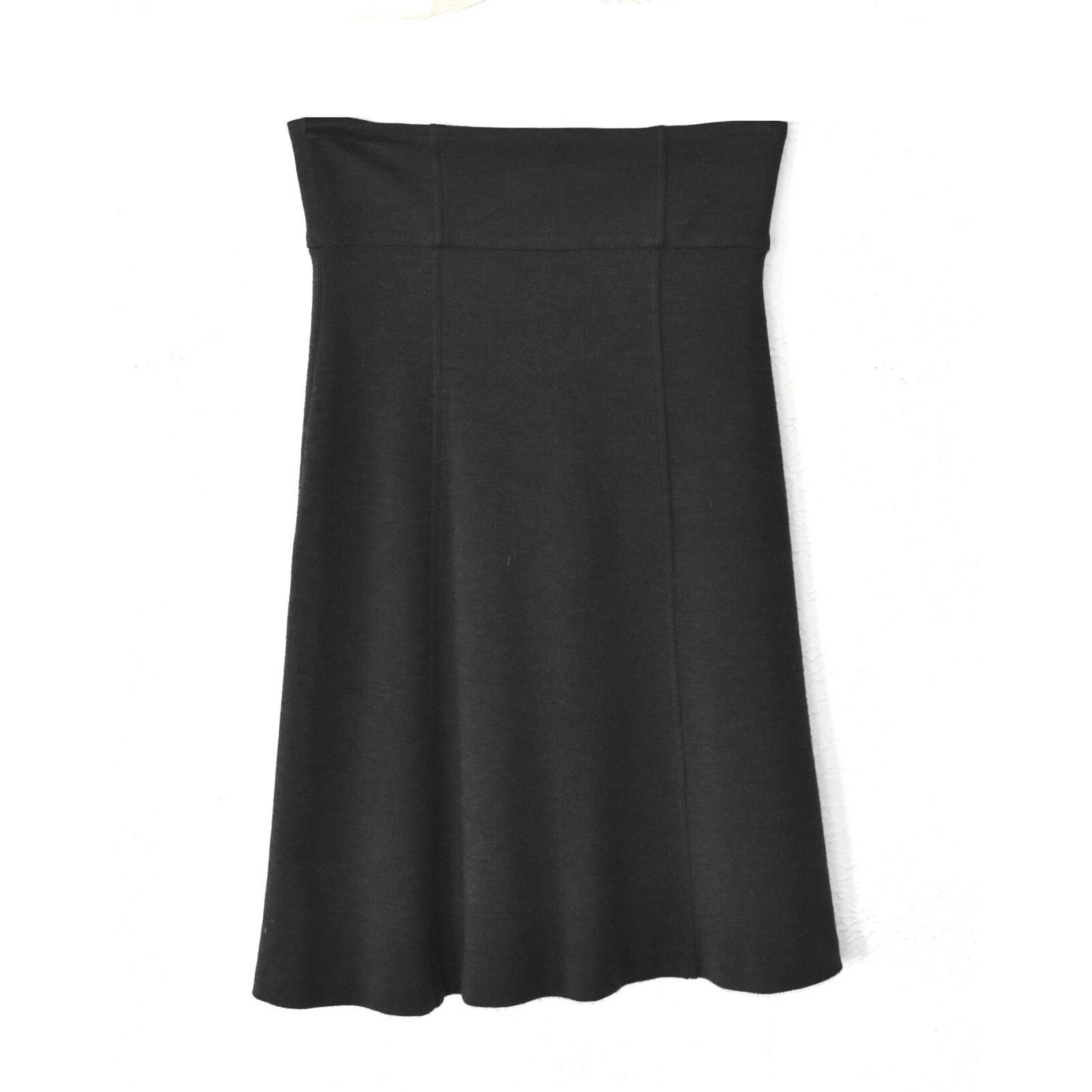 Diane von Furstenberg DIANE VON FURSTENBERG Charcoal Black Wool Knit Skirt Size 6 Size 28" / US 6 / IT 42 - 2 Thumbnail
