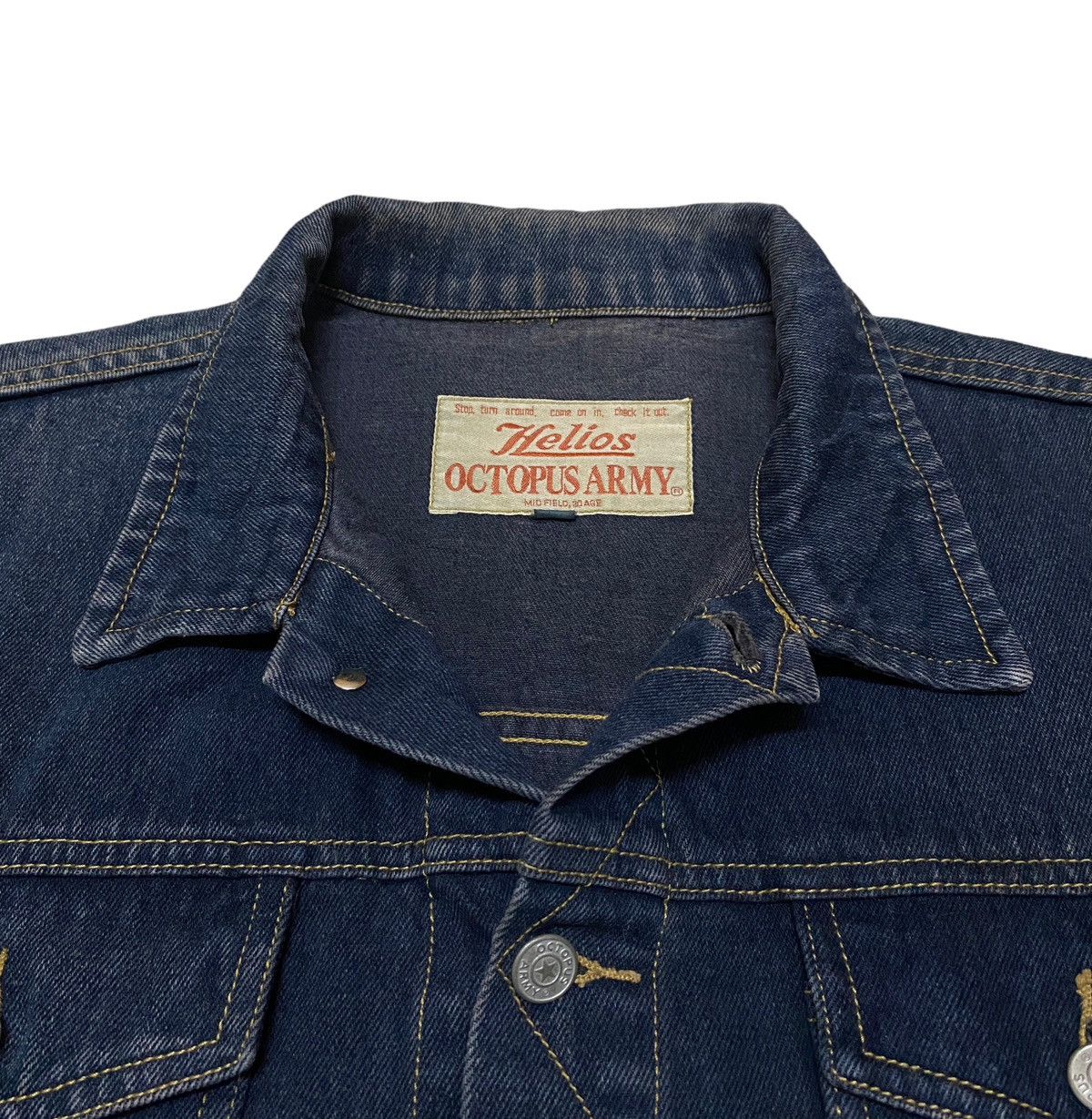 If Six Was Nine × Octopus Rare Design Vintage Brand Octopus Army Trucker Jacket 1990s Size US L / EU 52-54 / 3 - 7 Thumbnail
