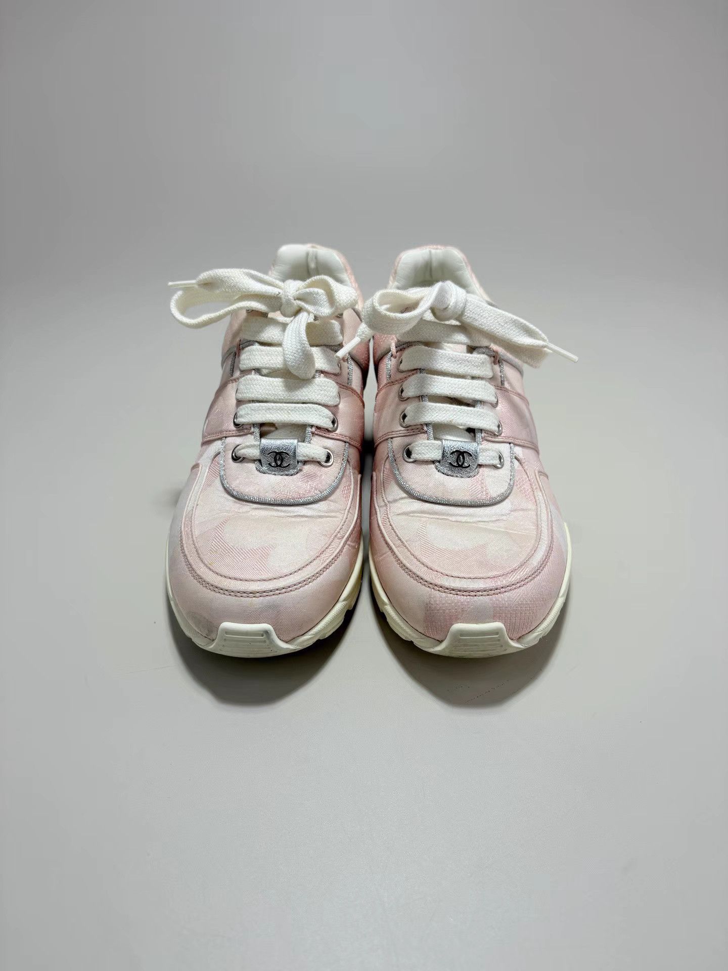 Chanel CHANEL Pink Sneakers Size US 7 / IT 37 - 2 Thumbnail