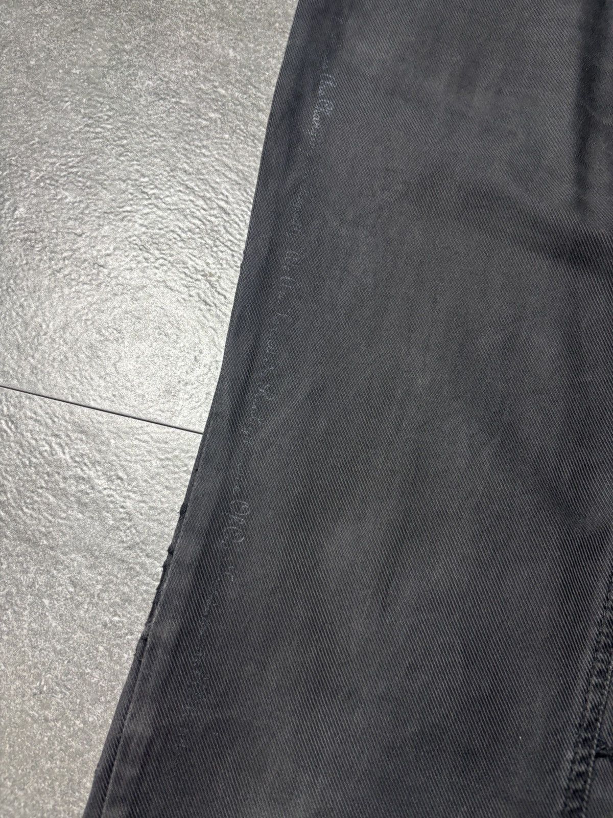 If Six Was Nine 2000s Semantic Design Vkei Skull Poem Faded Pants Size US 30 / EU 46 - 12 Thumbnail