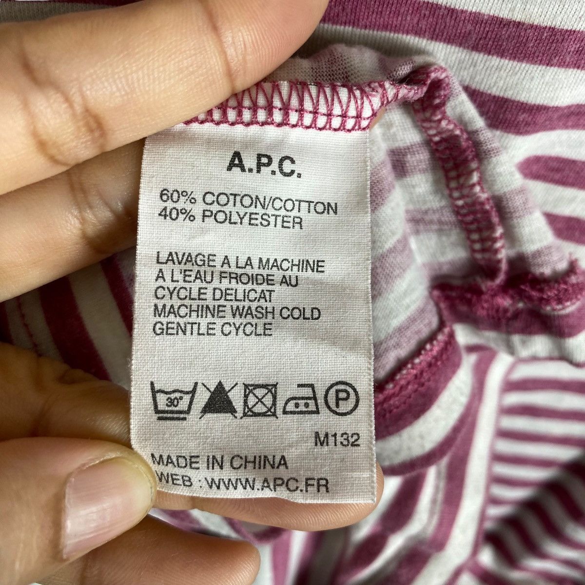 A.P.C. A.P.C. Japan Striped Women Long Sleeve Tee Shirt Small Size Size S / US 4 / IT 40 - 5 Thumbnail
