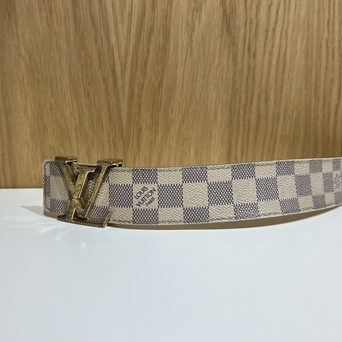 Louis Vuitton 🔹Louis Vuitton Azur Leather Belt Size 36 - 6 Thumbnail