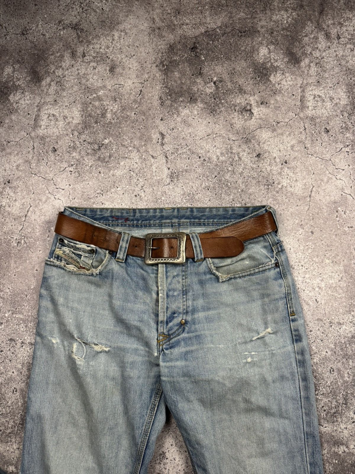 Japanese Brand 00’s NUMBER NINE STYLE LEATHER RARE Y2K WESTERN BELT VINTAGE Size ONE SIZE - 1 Thumbnail