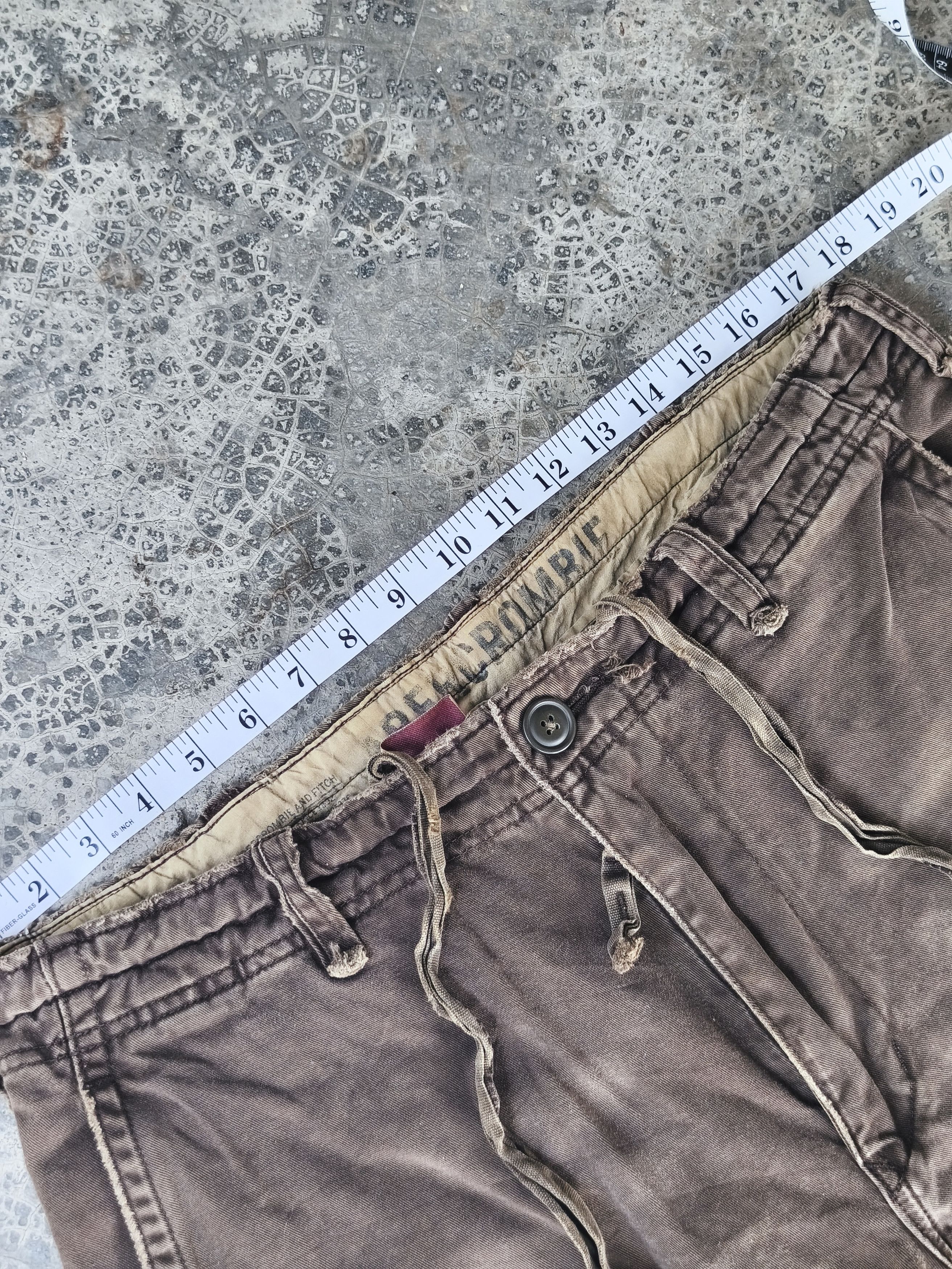 Abercrombie & Fitch Vintage Abercrombie and fitch Brown Cargo Pants Size US 35 - 14 Thumbnail