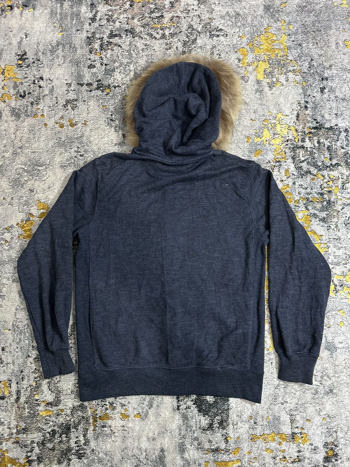 PPFM DARK NAVY FUR HOODIE ZIPPER IFSIXWASNINE LGB STYLE Size US M / EU 48-50 / 2 - 4 Thumbnail