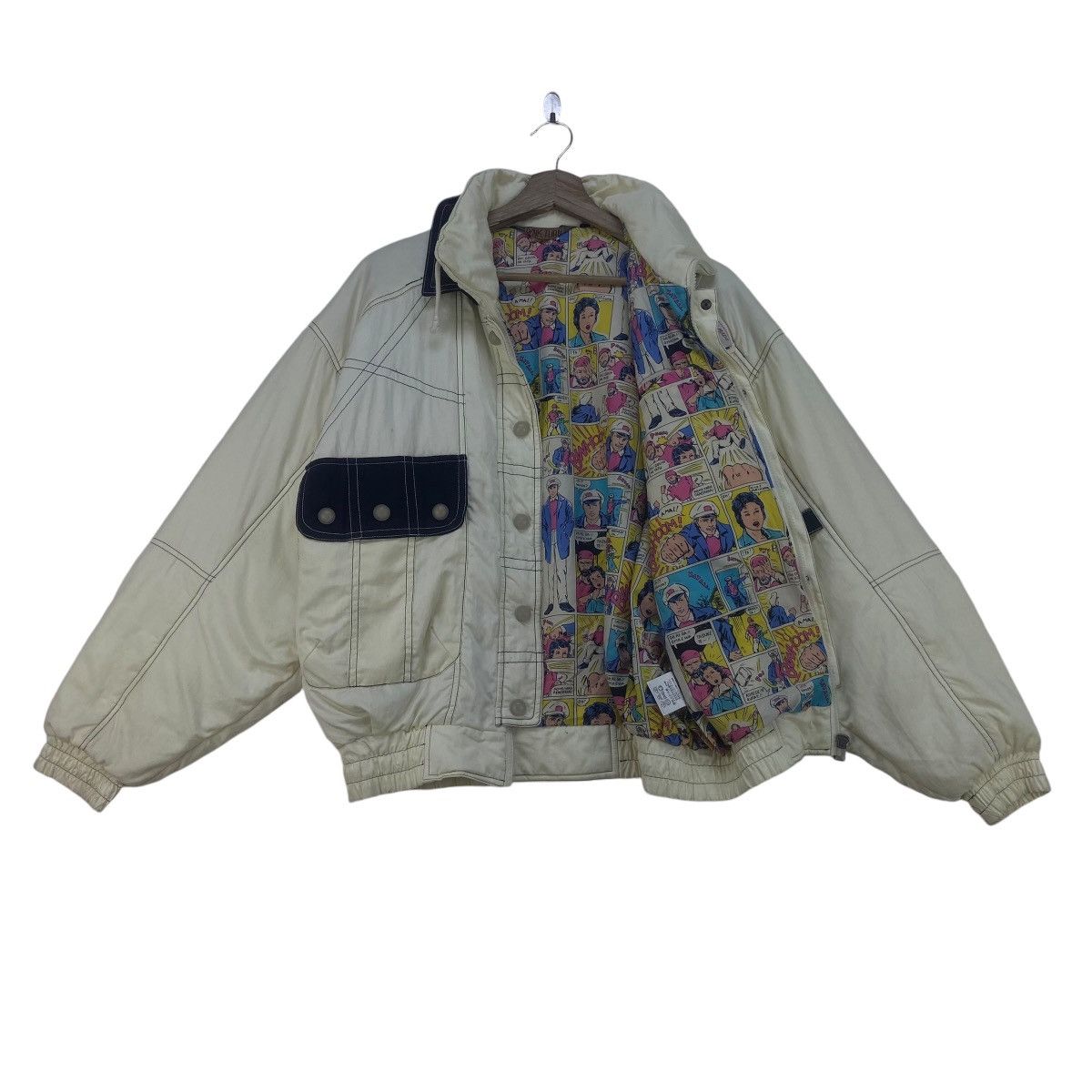 Japanese Brand × Vintage Pink Turn Stylish Street Fashion Loose Puffer Bomber Jacket Size US S / EU 44-46 / 1 - 2 Thumbnail