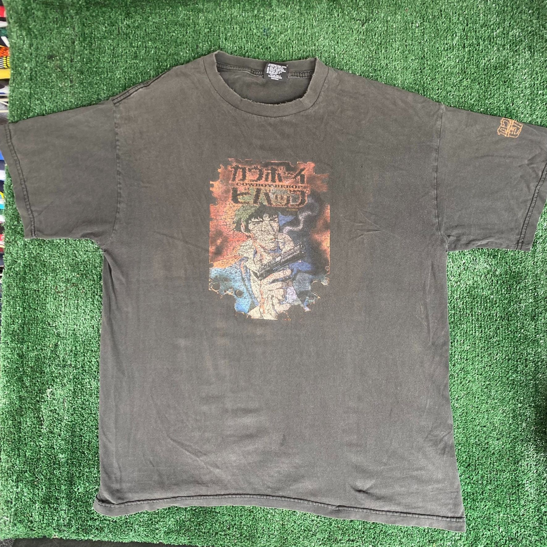Japanese Brand Vintage 90s Cowboy Bebop Shirt Spike Spiegel Japan Anime Tee Size US XL / EU 56 / 4 - 1 Thumbnail