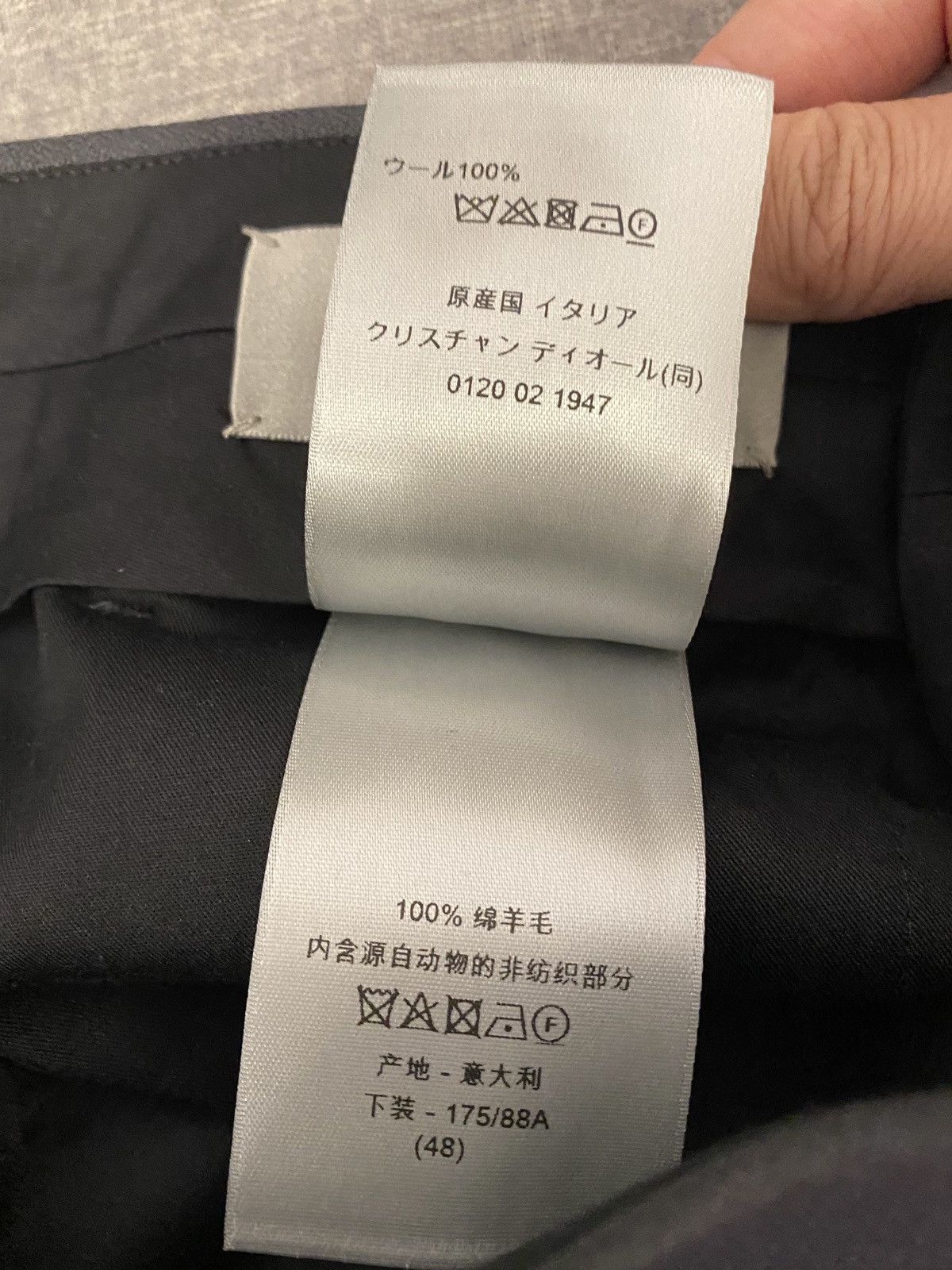 Dior × Kim Jones Dior dark grey wool oblique jacket and pants suit 48 Size 48R - 16 Thumbnail