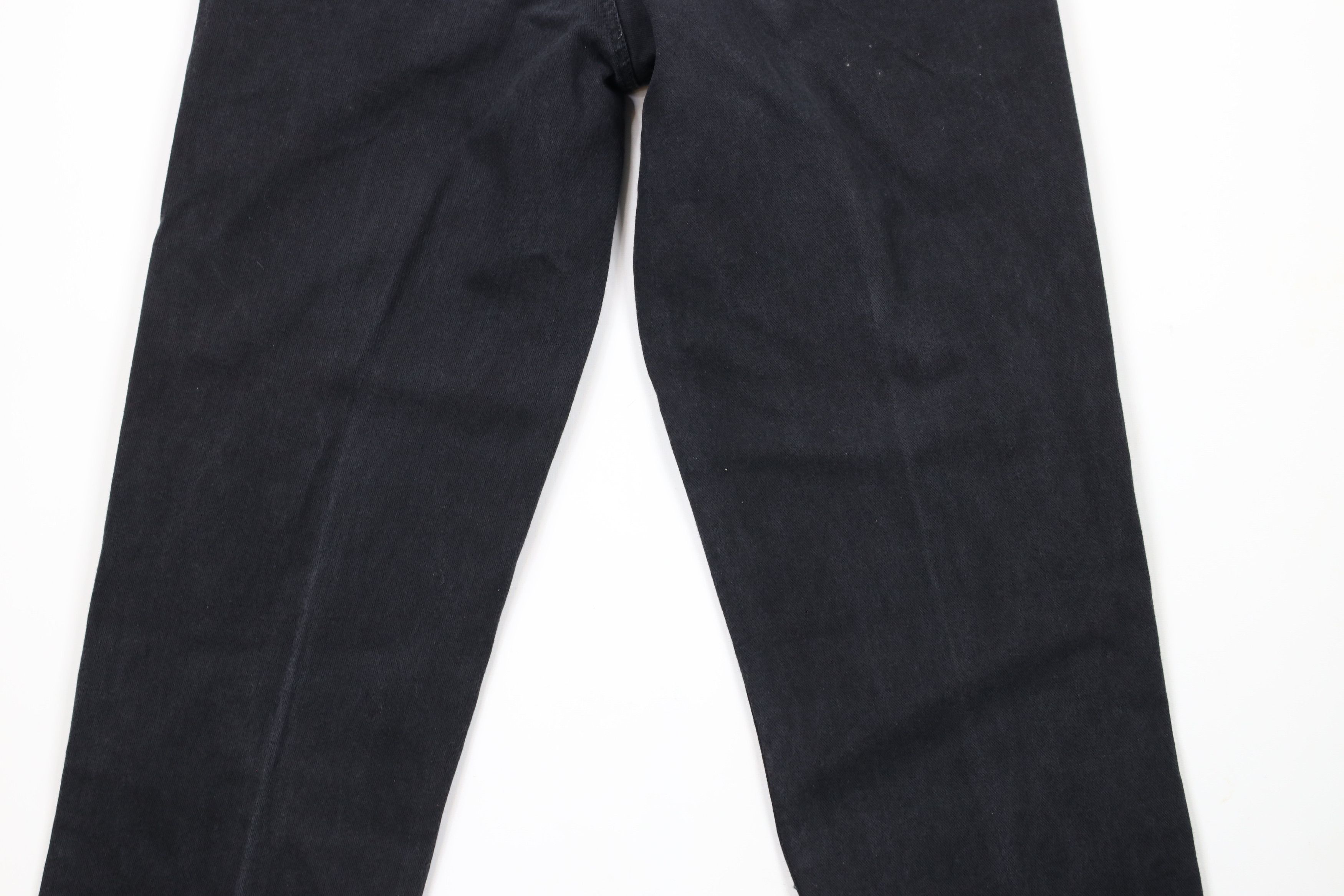 Vintage Vintage 90s Streetwear Fit Tapered Leg Denim Jeans Black Size US 34 / EU 50 - 12 Thumbnail